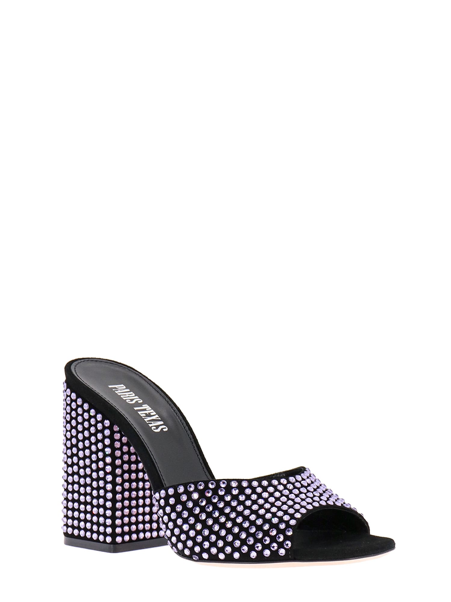 Shop Paris Texas Sandals In Black/purple