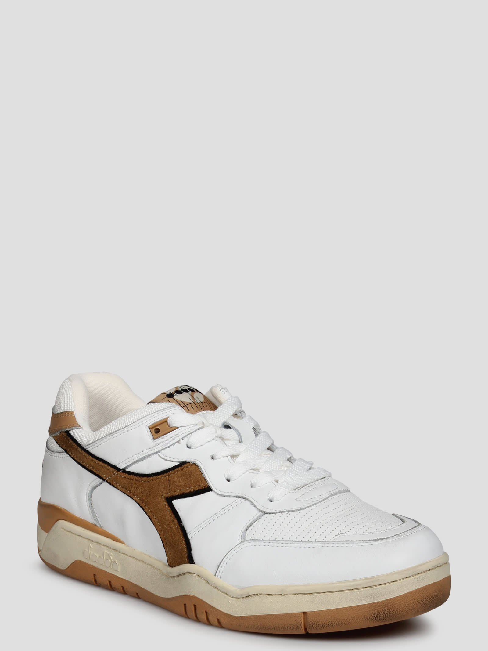 Shop Diadora B.560 Used Sneakers In White/beige