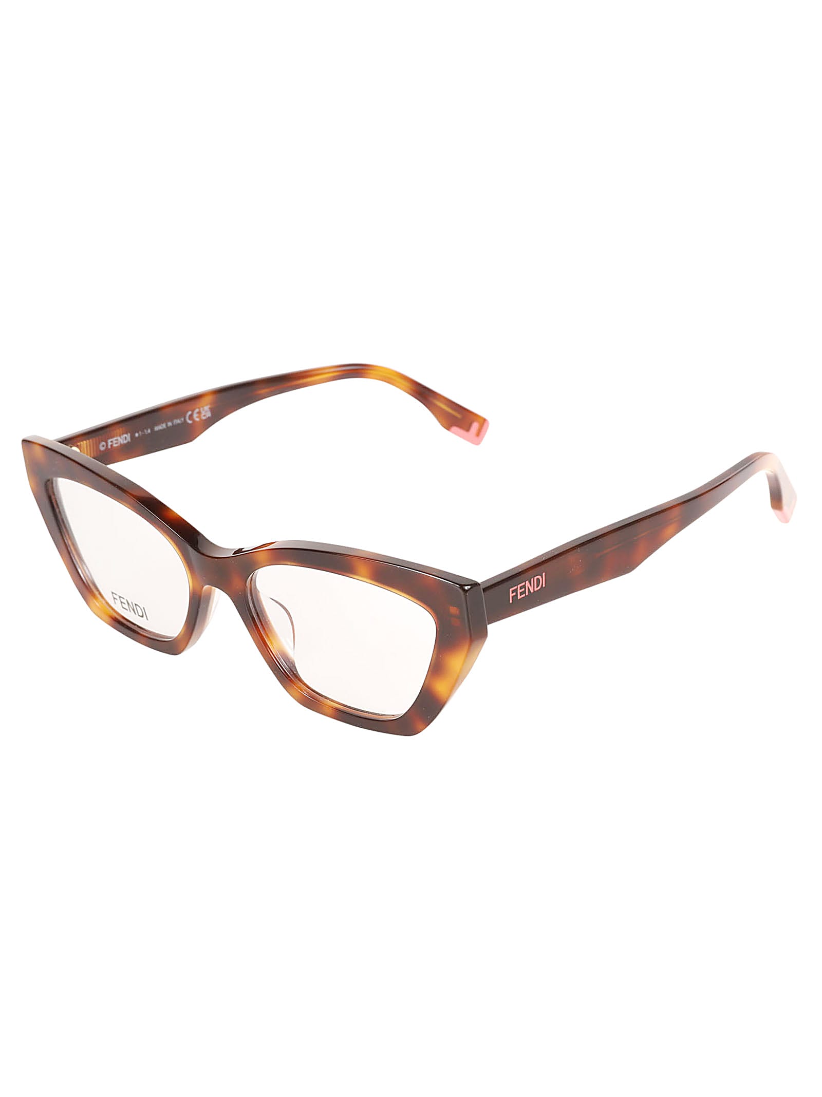 Shop Fendi Cat-eye Flame Effect Glasses In 053 - Black