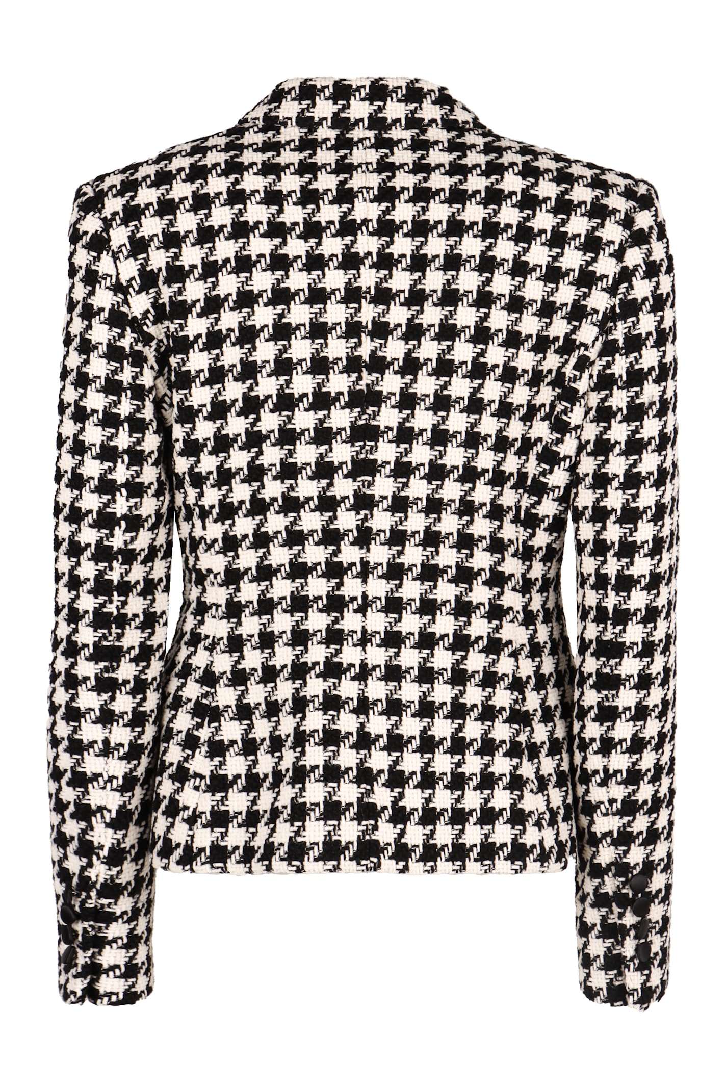 Shop Dolce & Gabbana Houndstooth Pattern Blazer In Multicolor