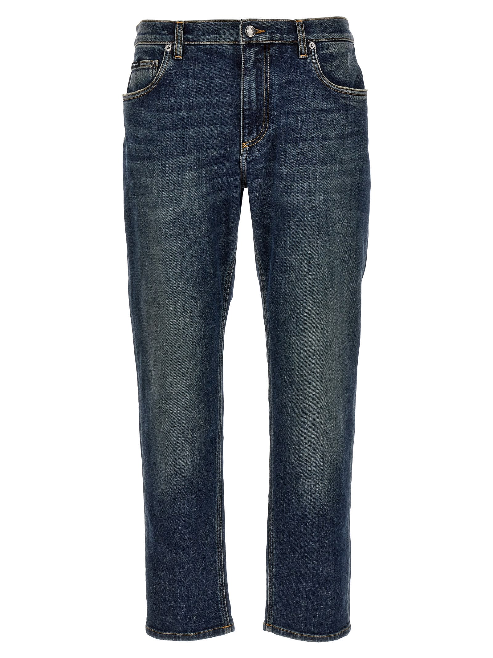 Shop Dolce & Gabbana Dg Essential Jeans In Blue