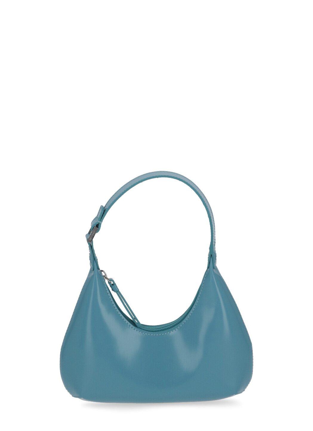 Shop By Far Baby Amber Mini Shoulder Bag In Blue