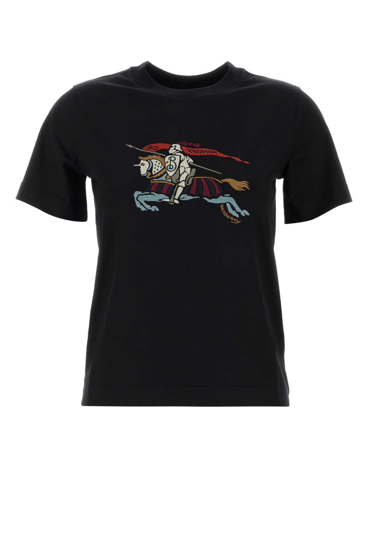 Burberry Ekd Cotton T-shirt In Black