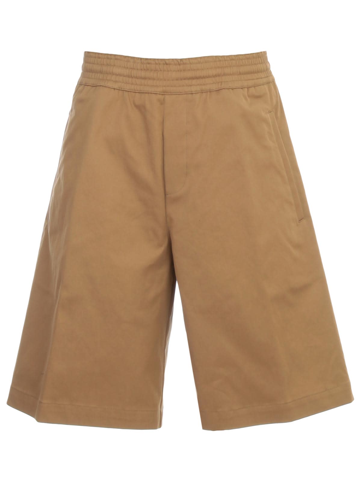 Neil Barrett Wide Leg Chino Shorts In Biscuit