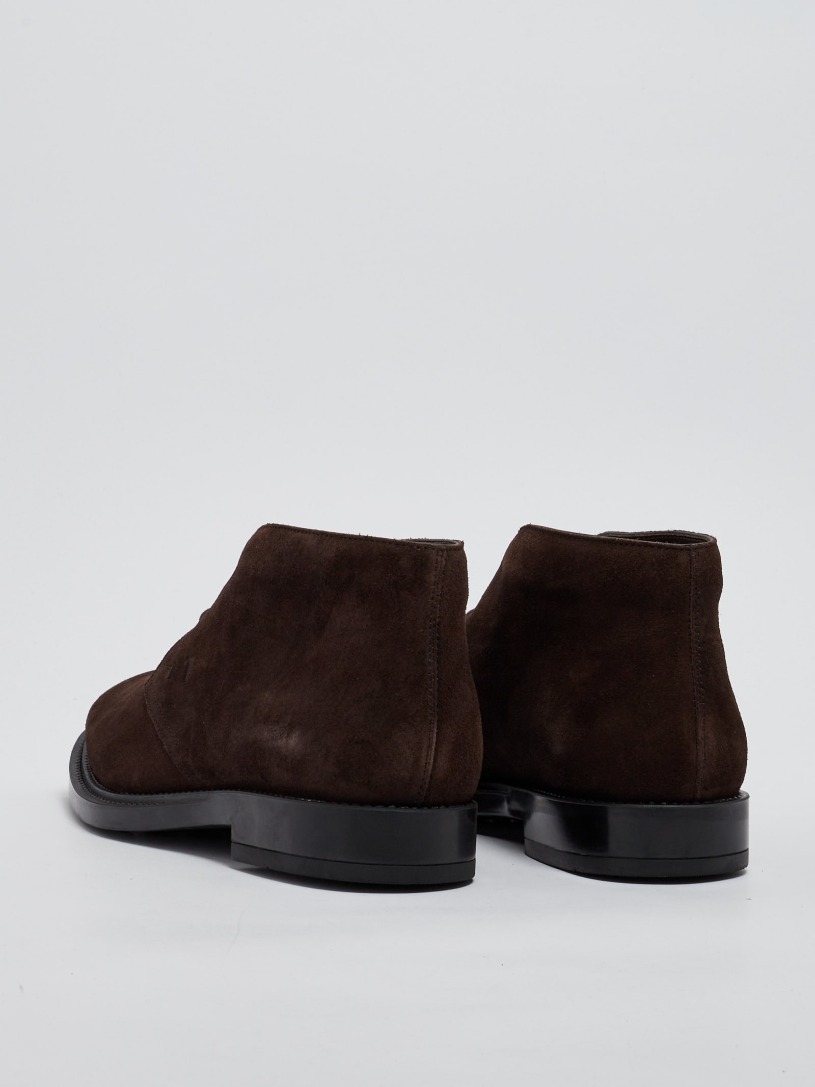 Tod's Polacco Extralight Suede Loafers In Testa Di Moro
