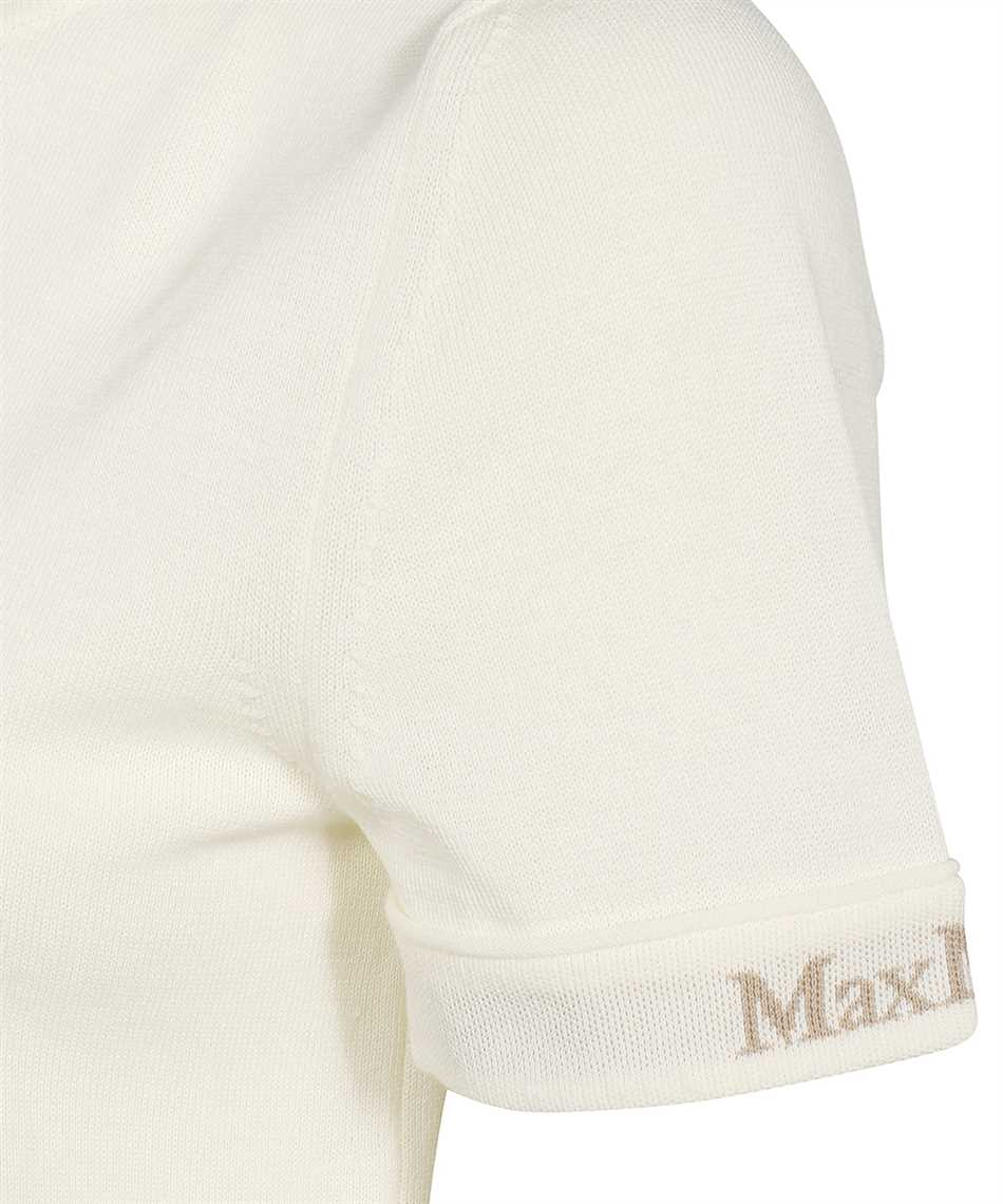 Max Mara Cotton Knit T-shirt In White