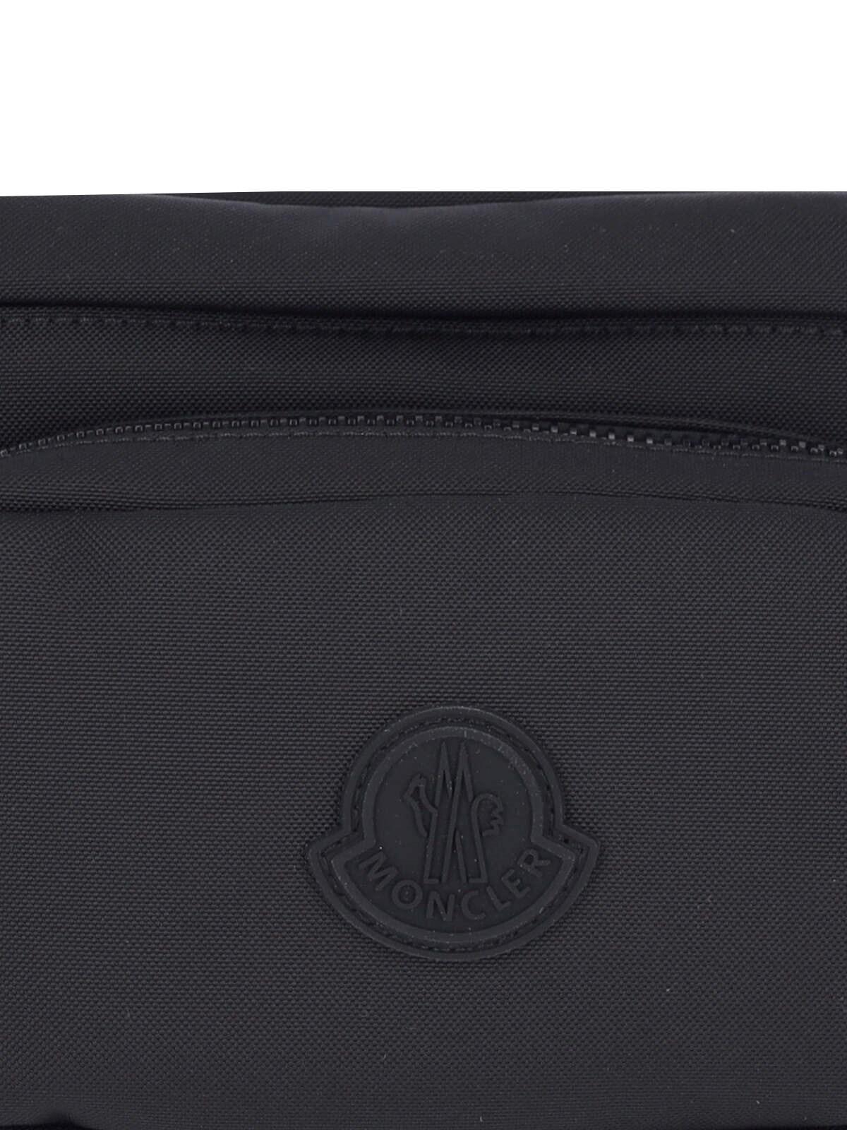 Shop Moncler Belt Bag Durance In Black