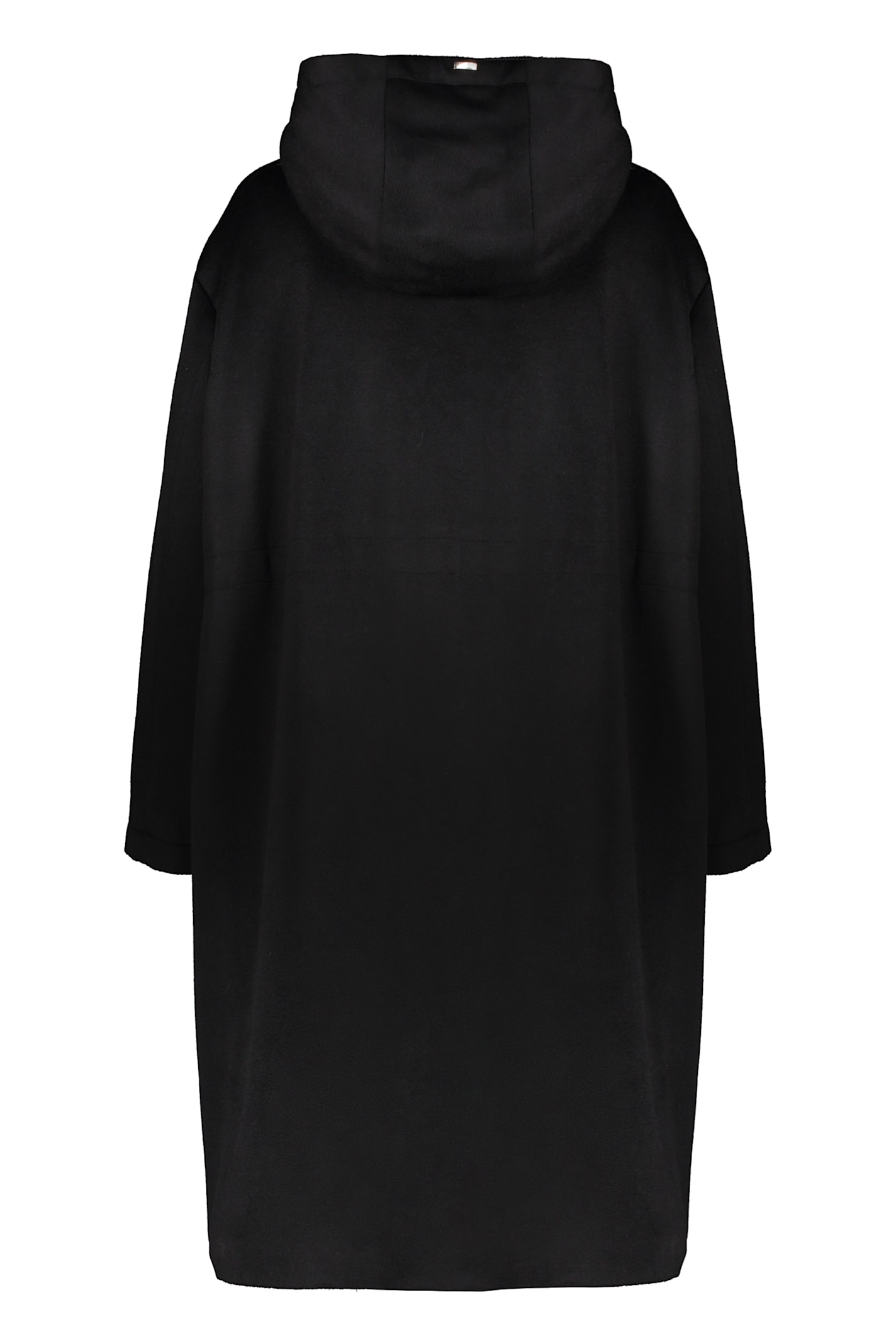 Herno Virgin Wool Coat In Black