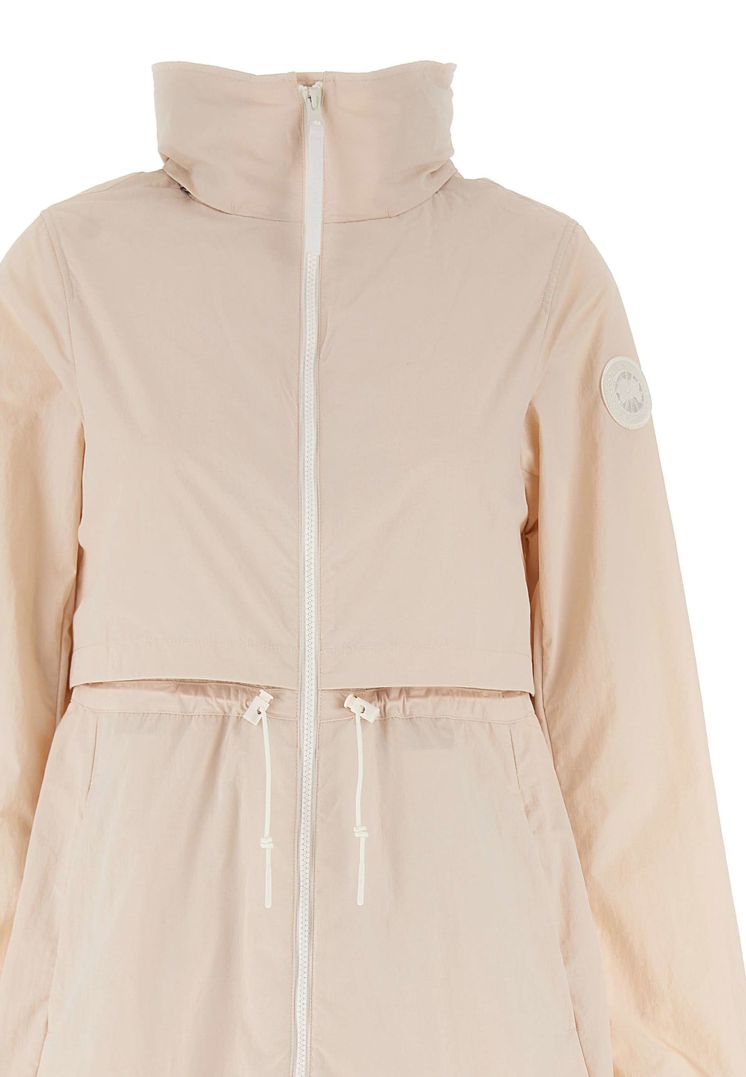 Shop Canada Goose Parka Trench Coat In White