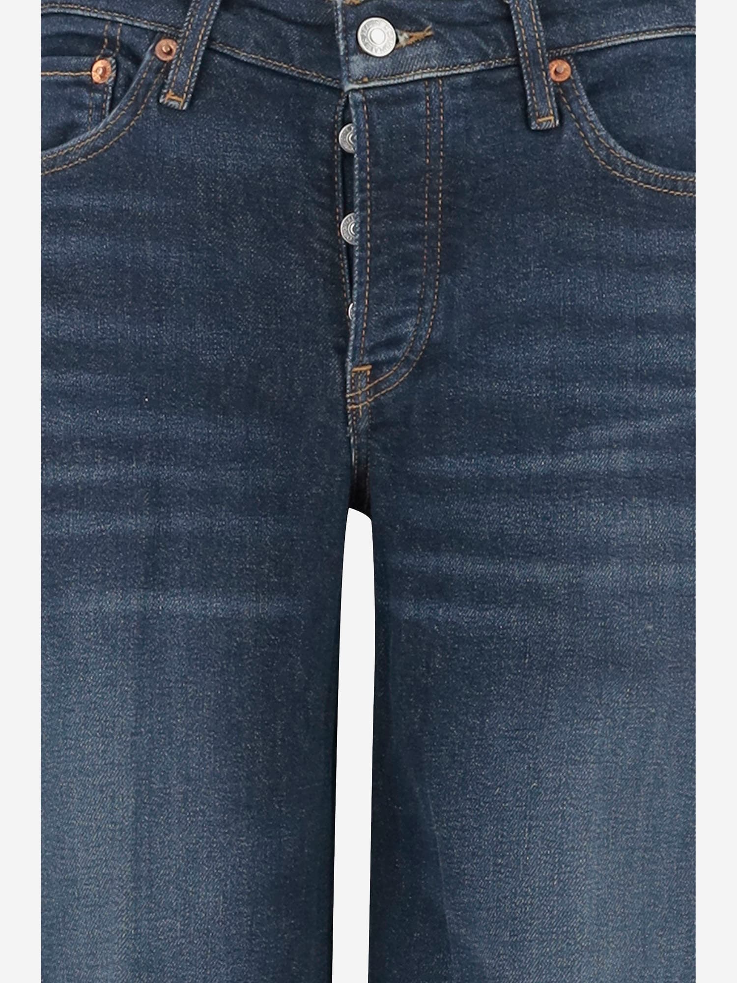 Re/done Stretch Cotton Blend Denim Jeans In Denim Scuro