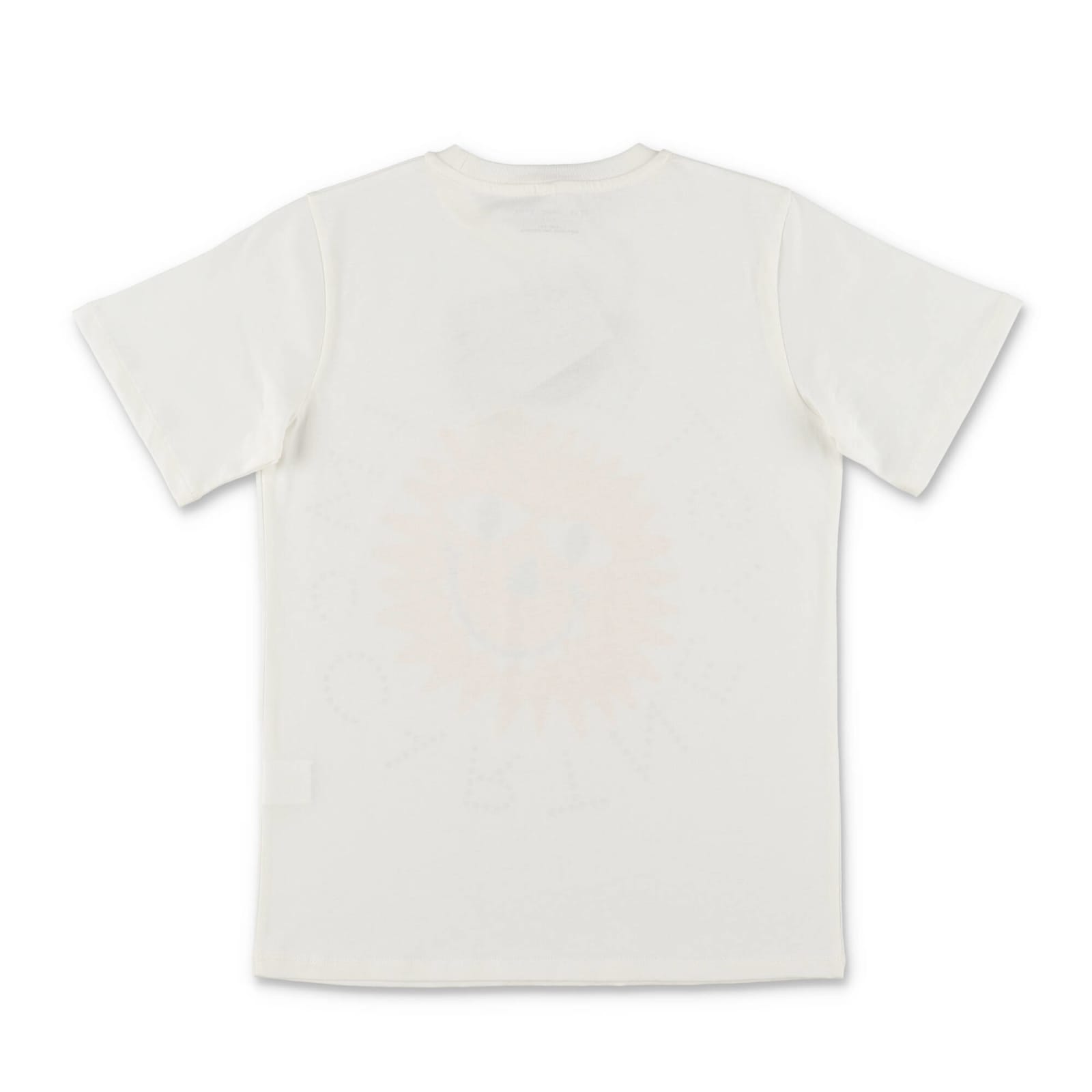 Shop Stella Mccartney T-shirt Bianca In Jersey Di Cotone Bambino In Bianco