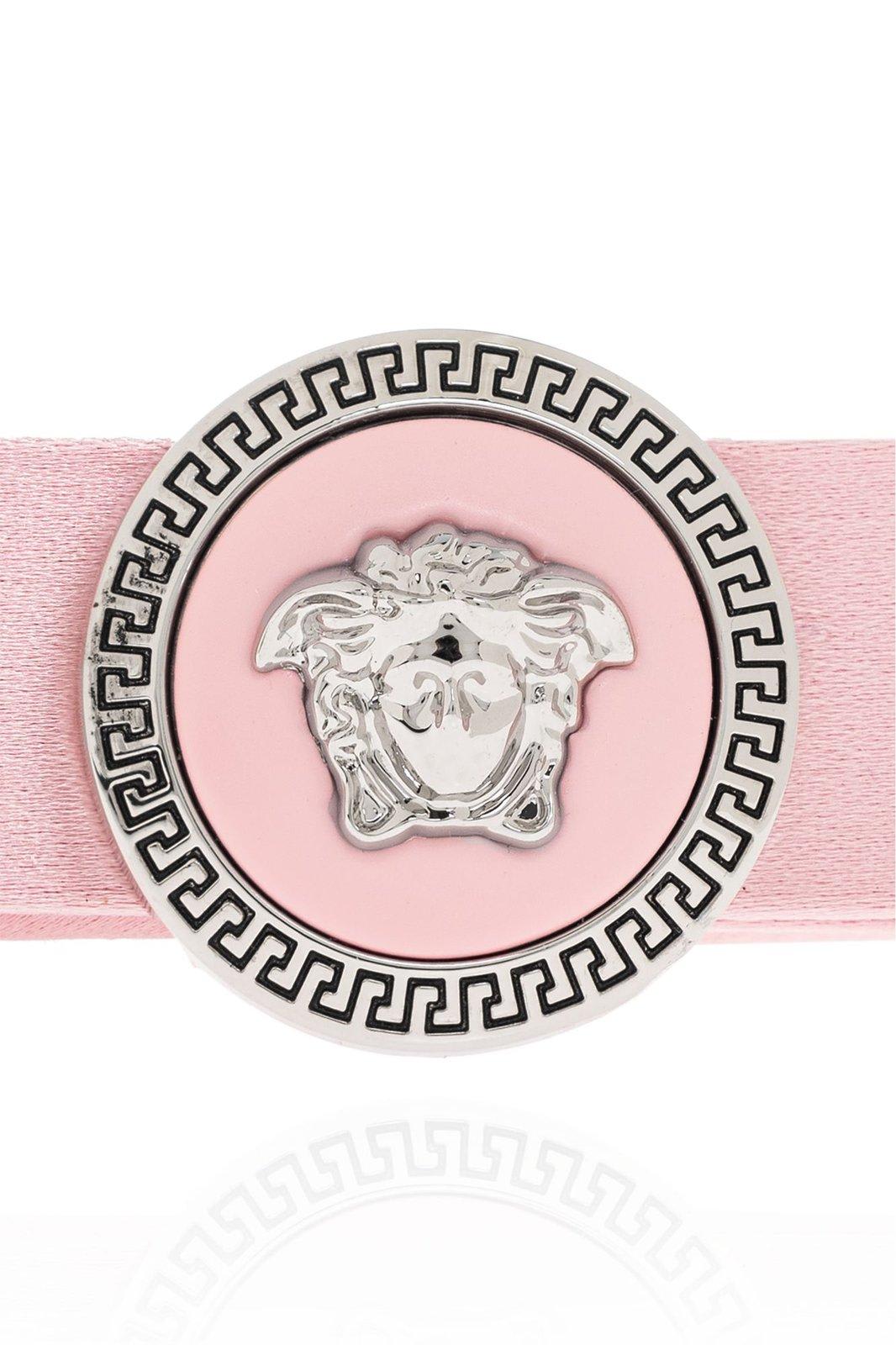 Versace Right Gianni Ribbon Hair Clip In Pink