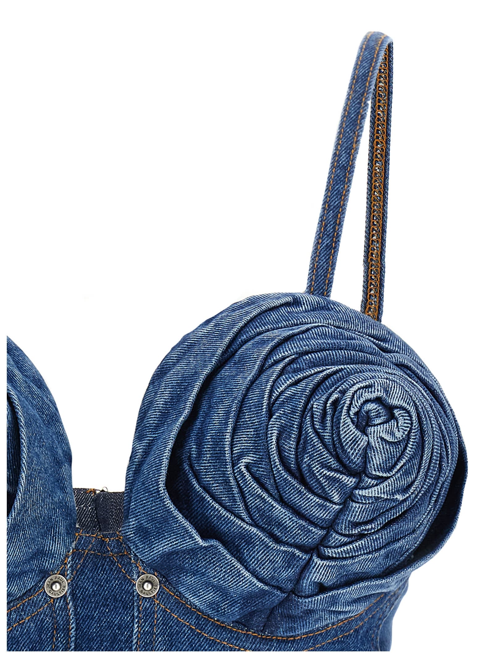 Shop Jean Paul Gaultier Denim Top