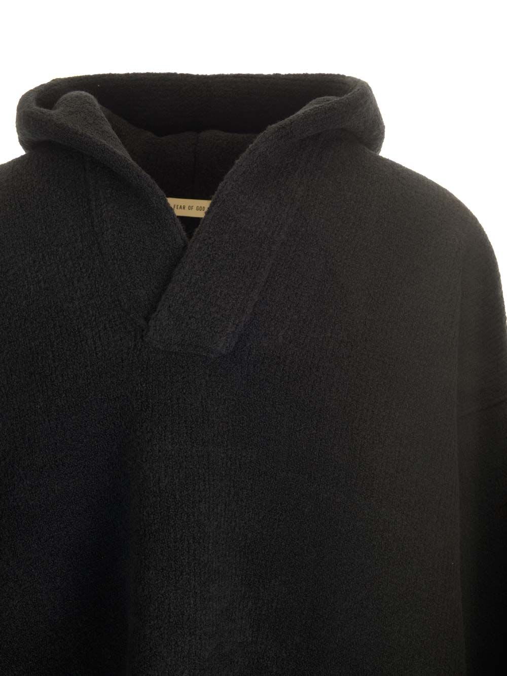 FEAR OF GOD MERINO POLO HOODIE 