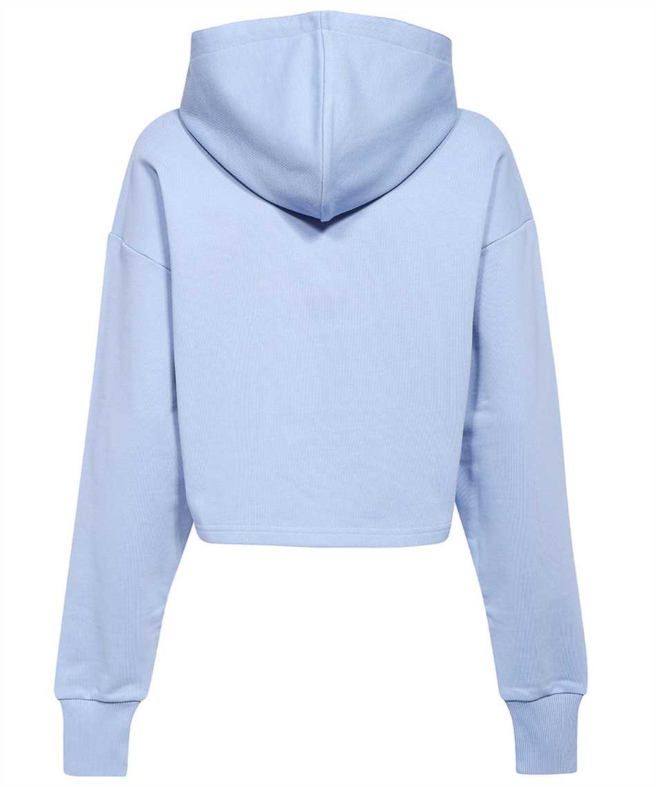 Balmain Cotton Hoodie In Blue