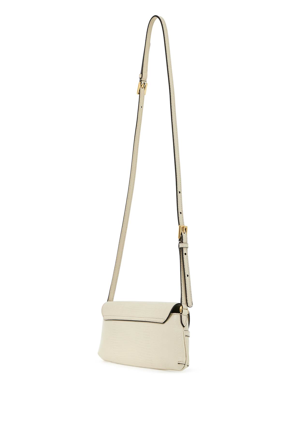 Shop Jimmy Choo Leather Lizard Print Diamond Shoulder Bag In Bamboo Gold