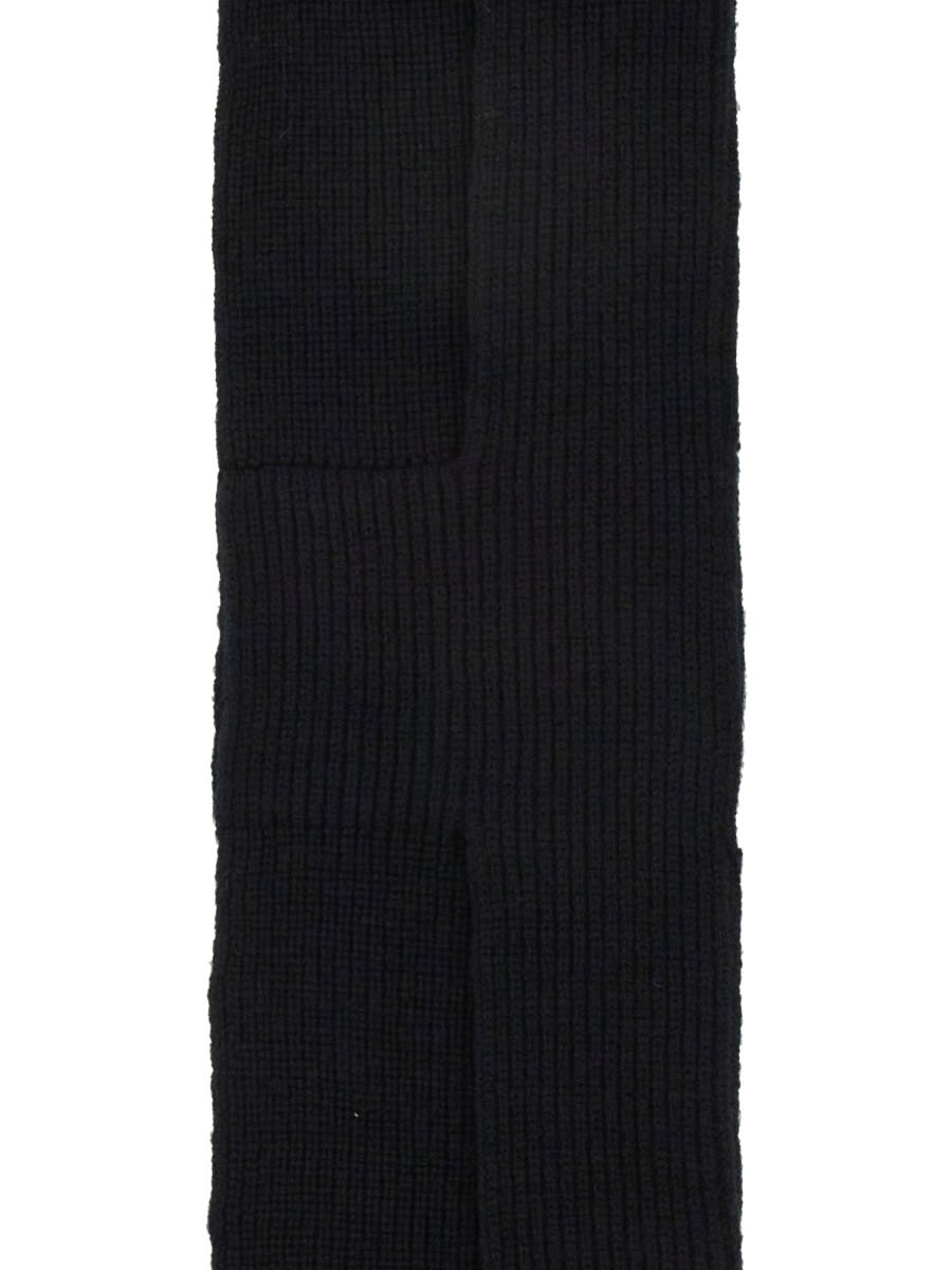 Dries Van Noten Men Wool Scarf In Black