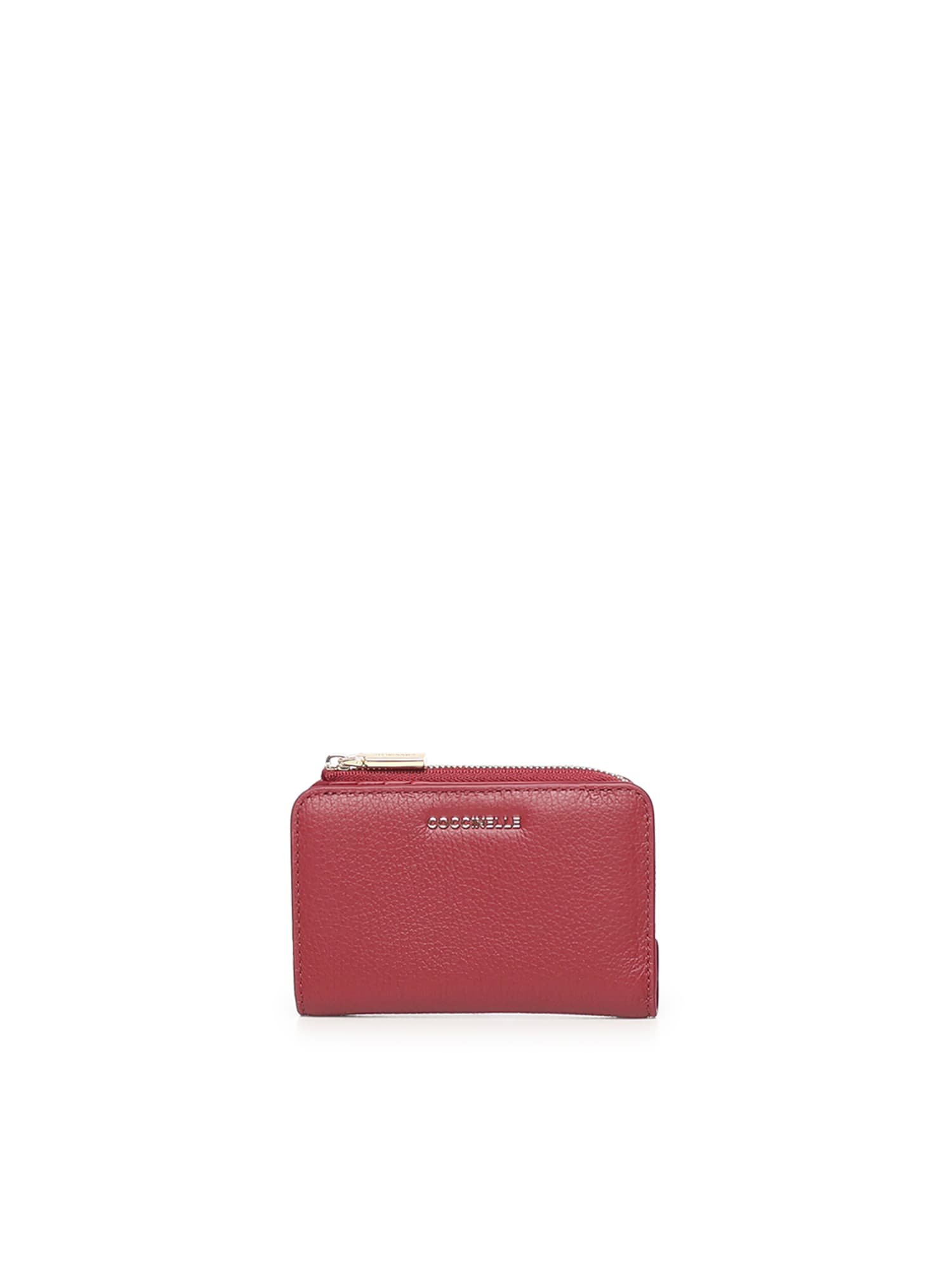 Coccinelle Soft Wallet With Zip In Red