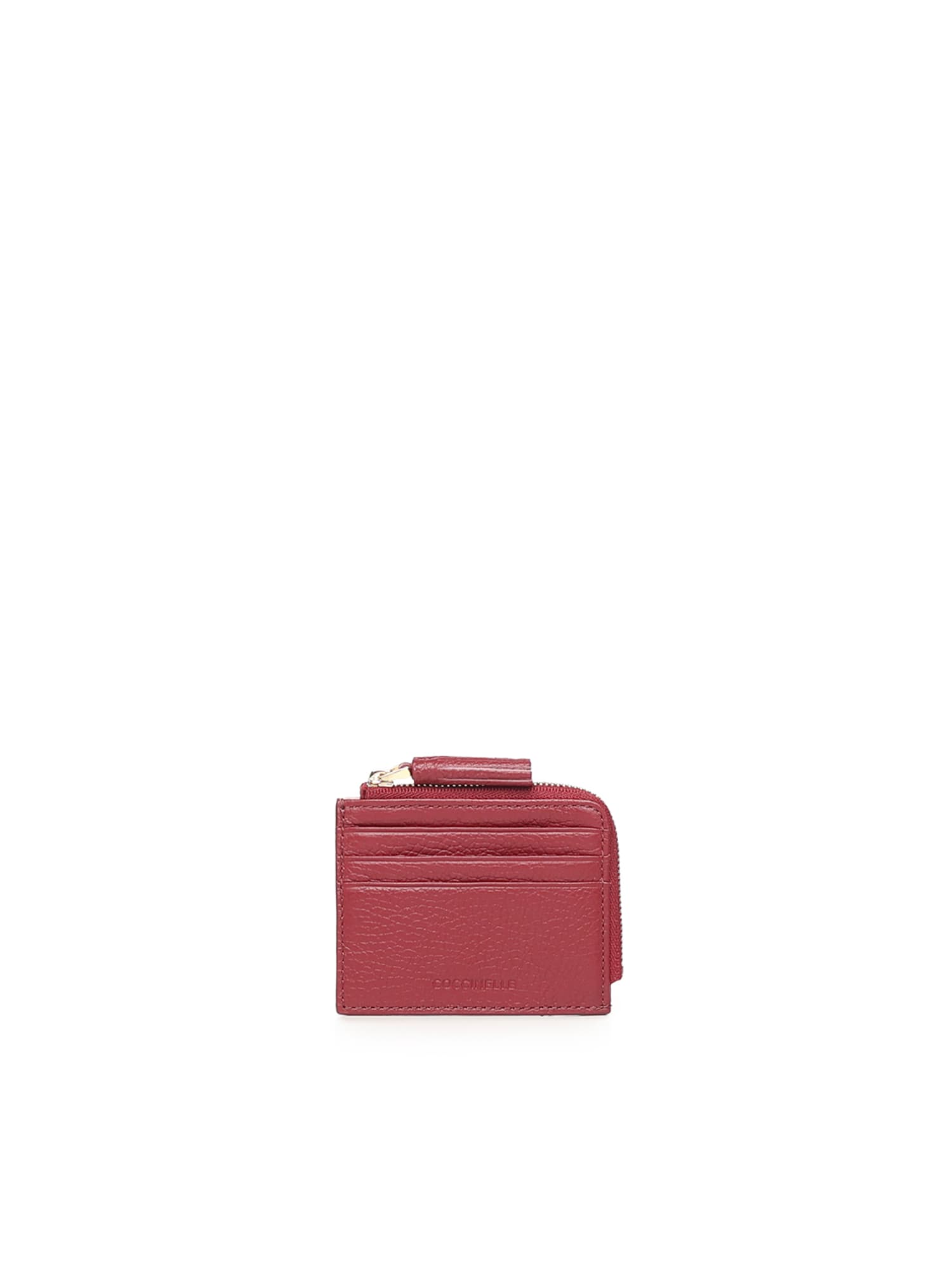 Coccinelle Zip Cardholder Wallet In Pink