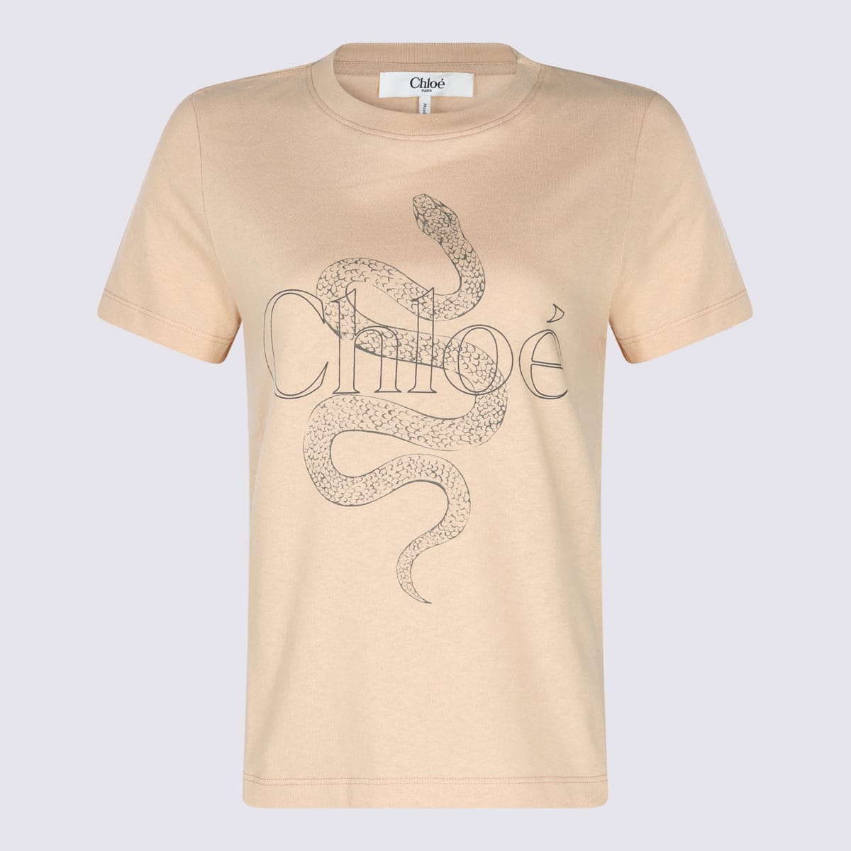 Chloé Beige Cotton T-shirt