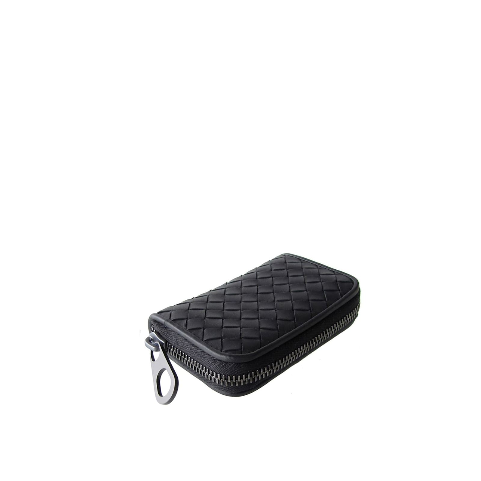 Shop Bottega Veneta Intrecciato Wallet In Black