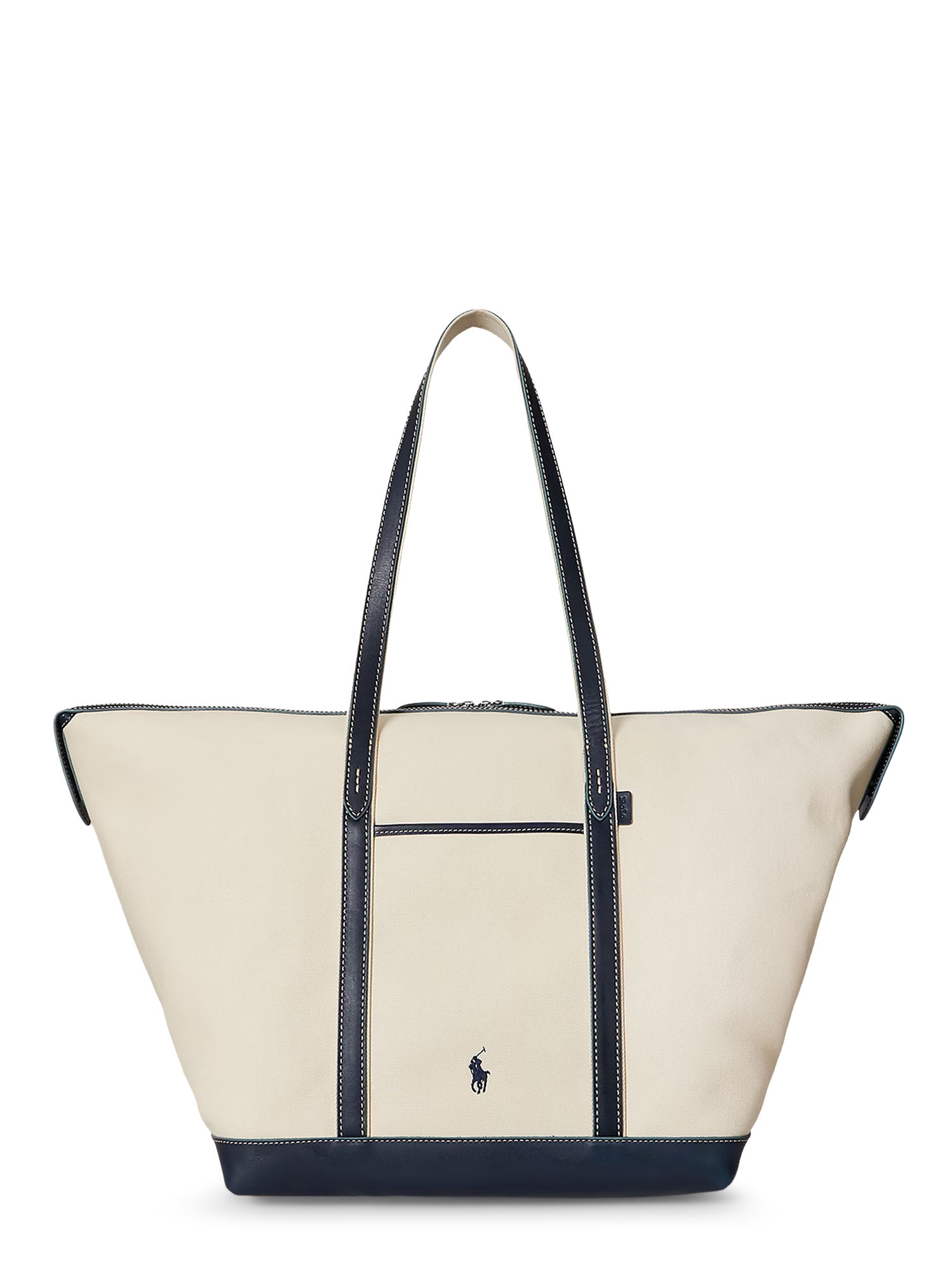 Polo Ralph Lauren Canvas Travel Bag With Leather Profiles