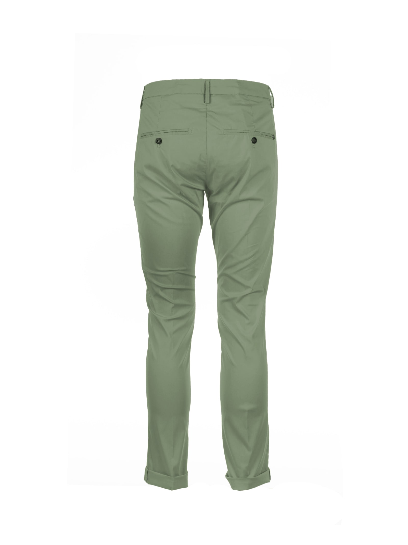 Shop Dondup Green Gaubert Trousers In Verde