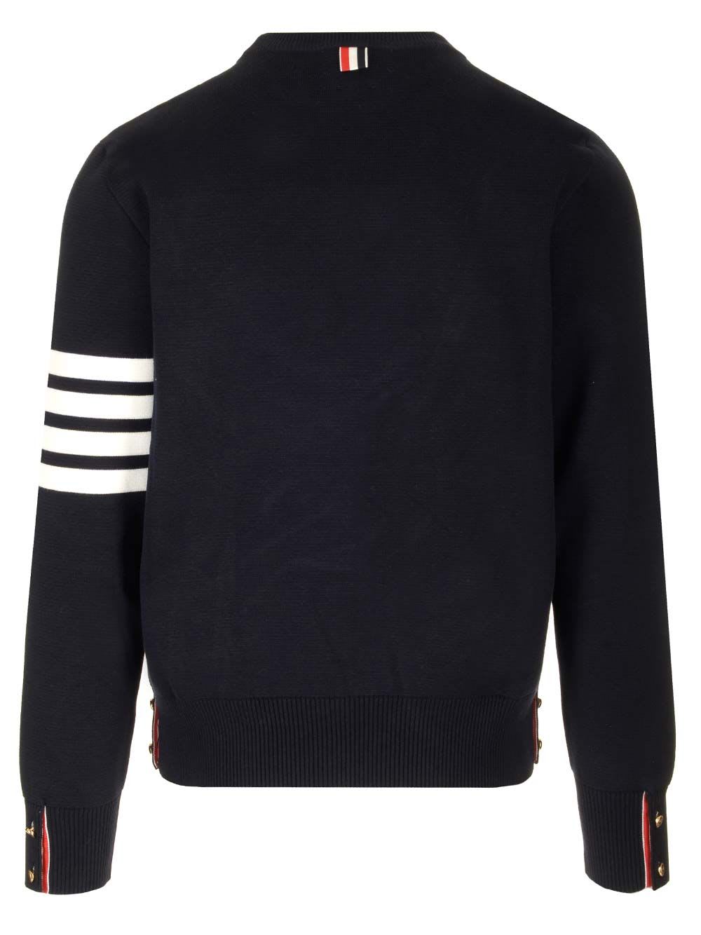 THOM BROWNE 4-BARCOTTON SWEATSHIRT 