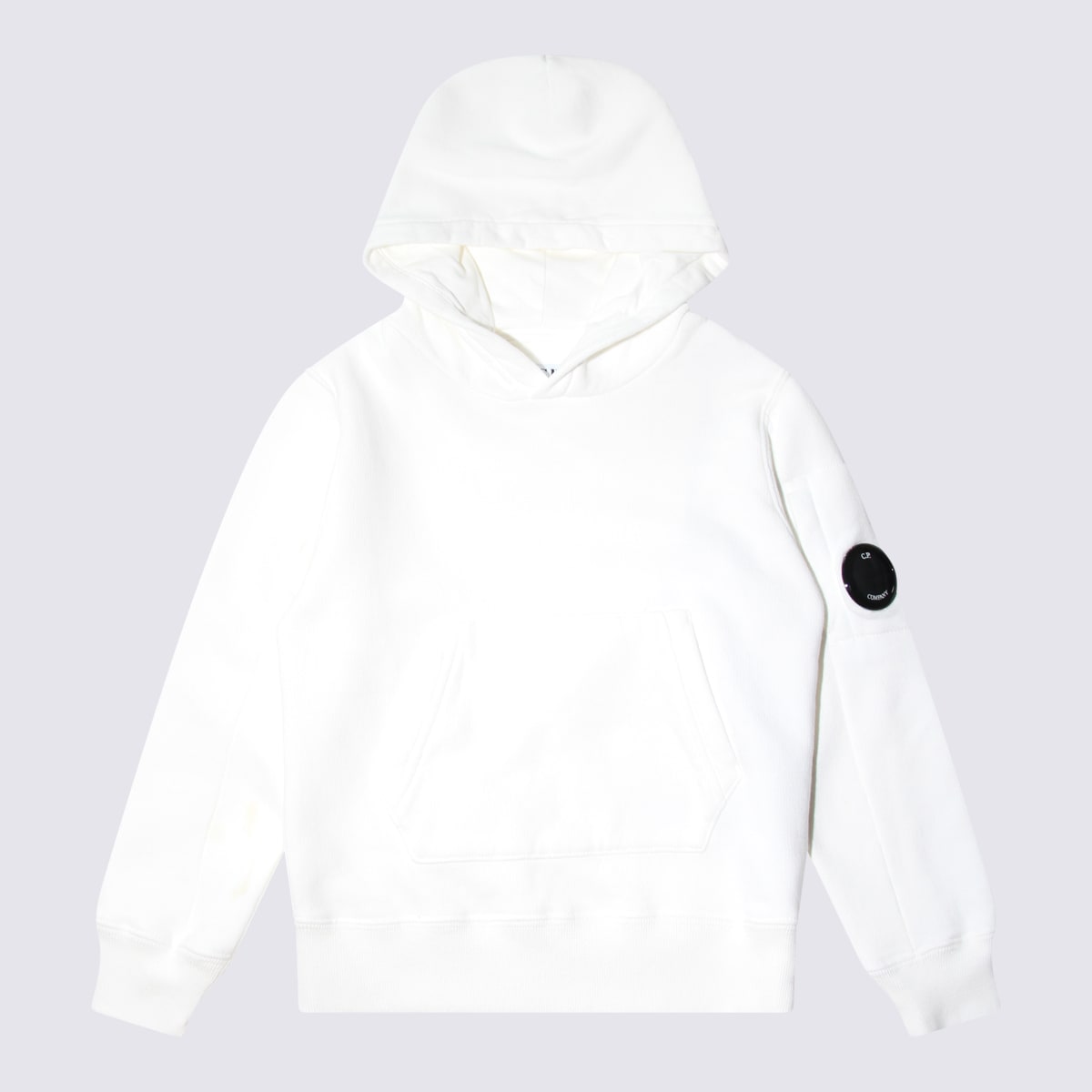 Shop C.p. Company Gauze White Cotton Sweatshirt