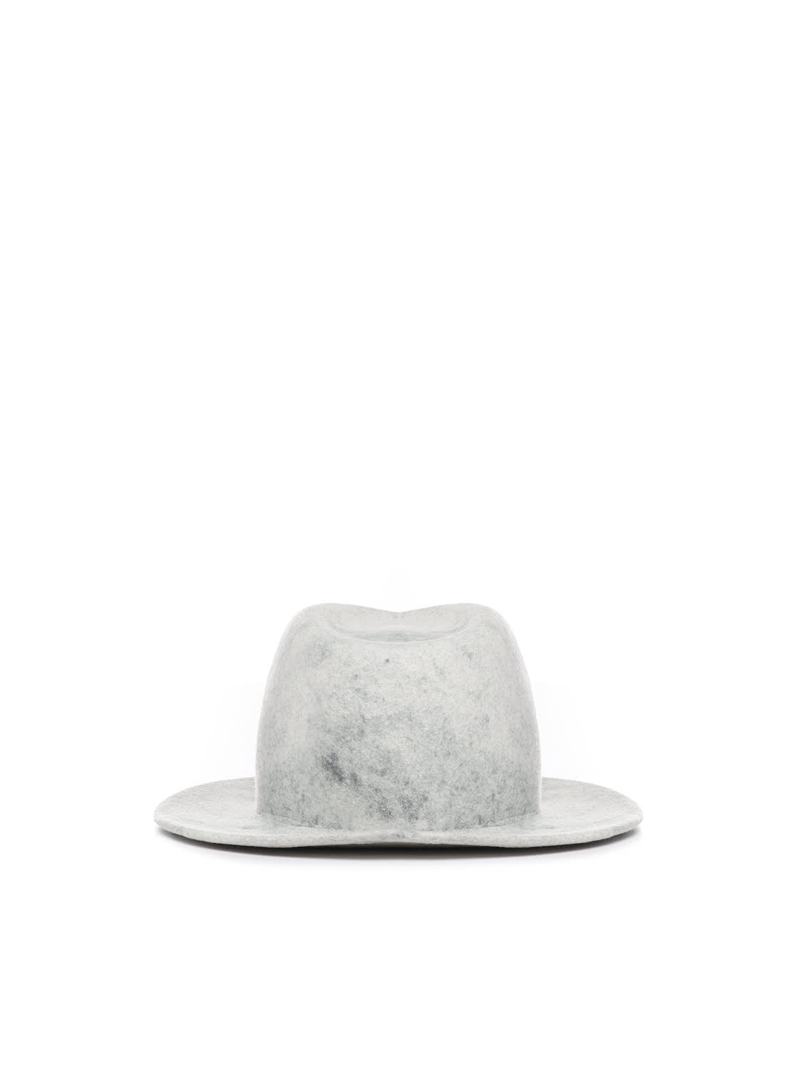 Shop Ruslan Baginskiy Fedora Hat Embellished With Monogram In Grey