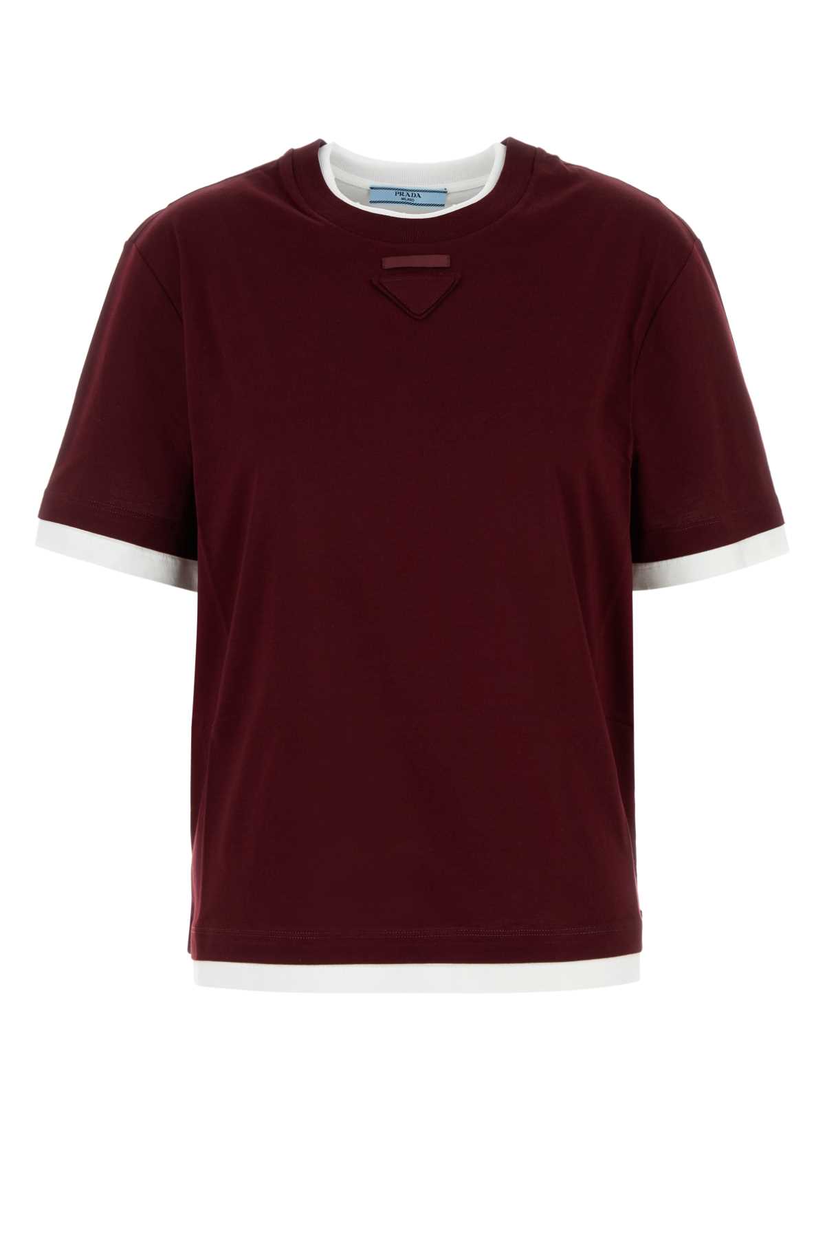 Burgundy Cotton T-shirt