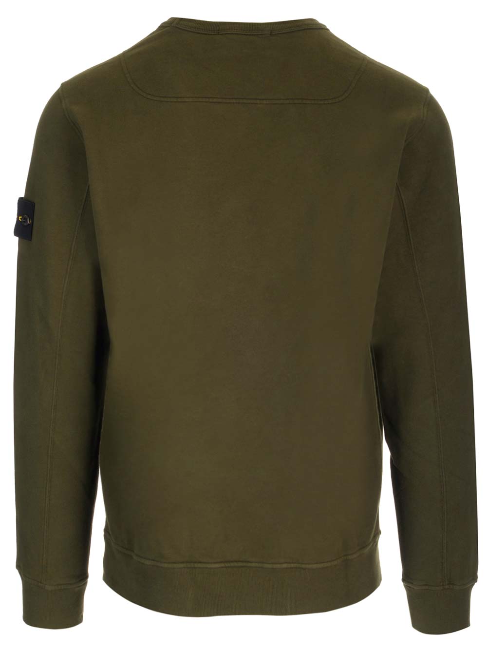 Shop Stone Island Green Sweatshirt Fleece In Olive
