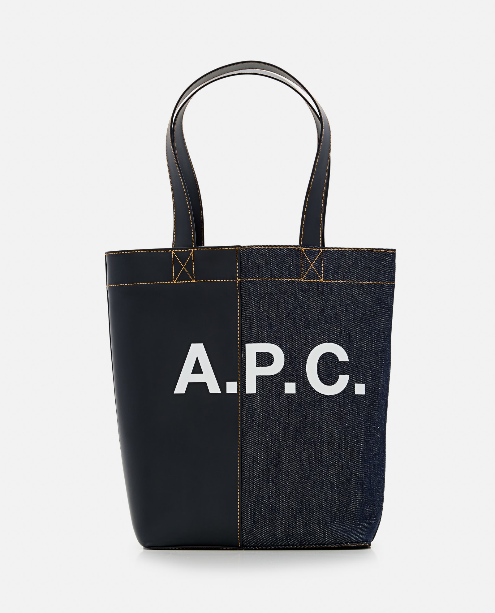 Shop Apc Tote Axel In Blue