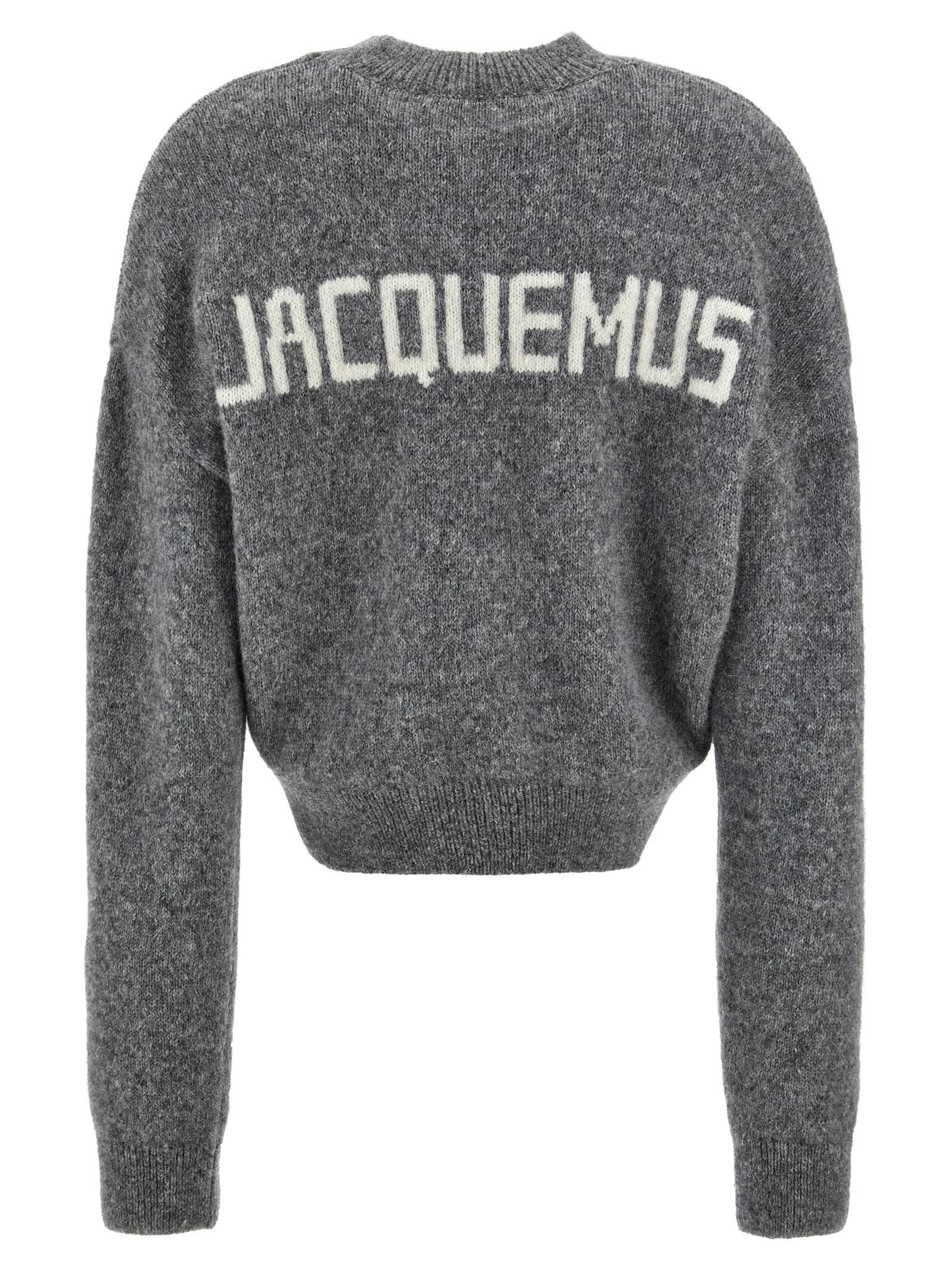 Shop Jacquemus Sweater In Gray