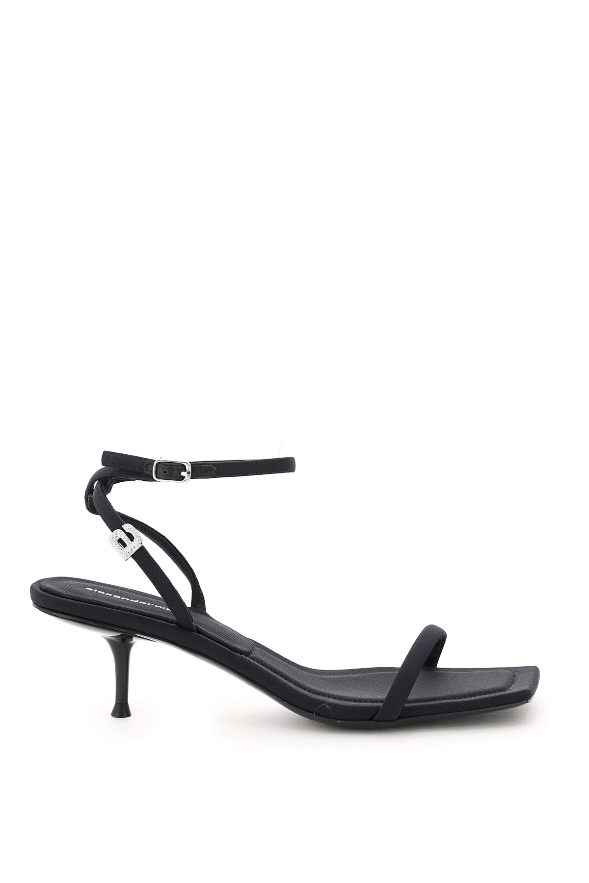 Buy Alexander Wang Jessie Sandals Crystal Logo online, shop Alexander Wang shoes with free shipping