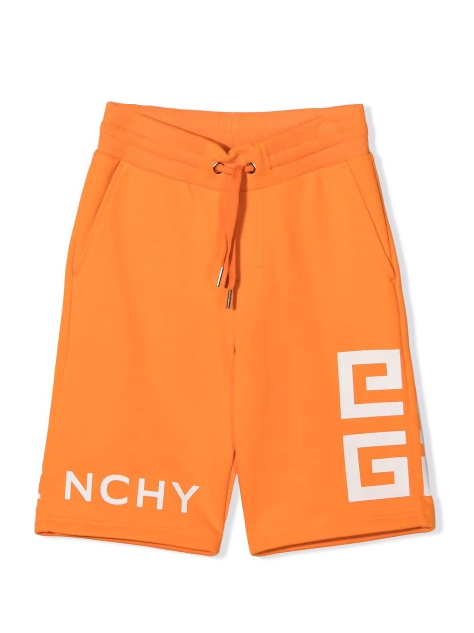 Givenchy Orange Cotton Shorts