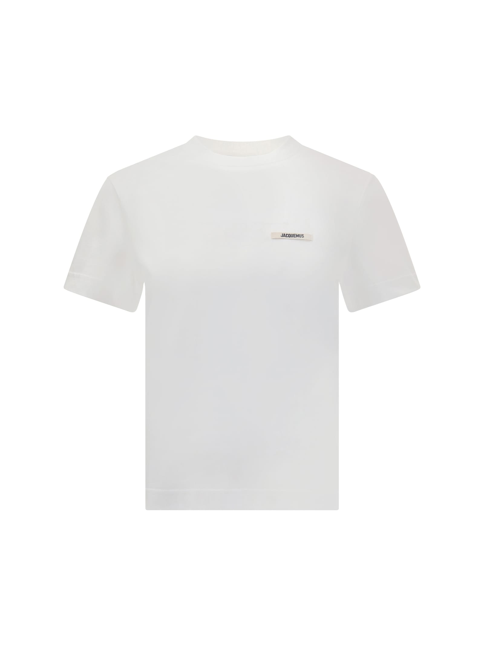 Jacquemus Relaxed-fit Cotton T-shirt With Subtle Logo In White