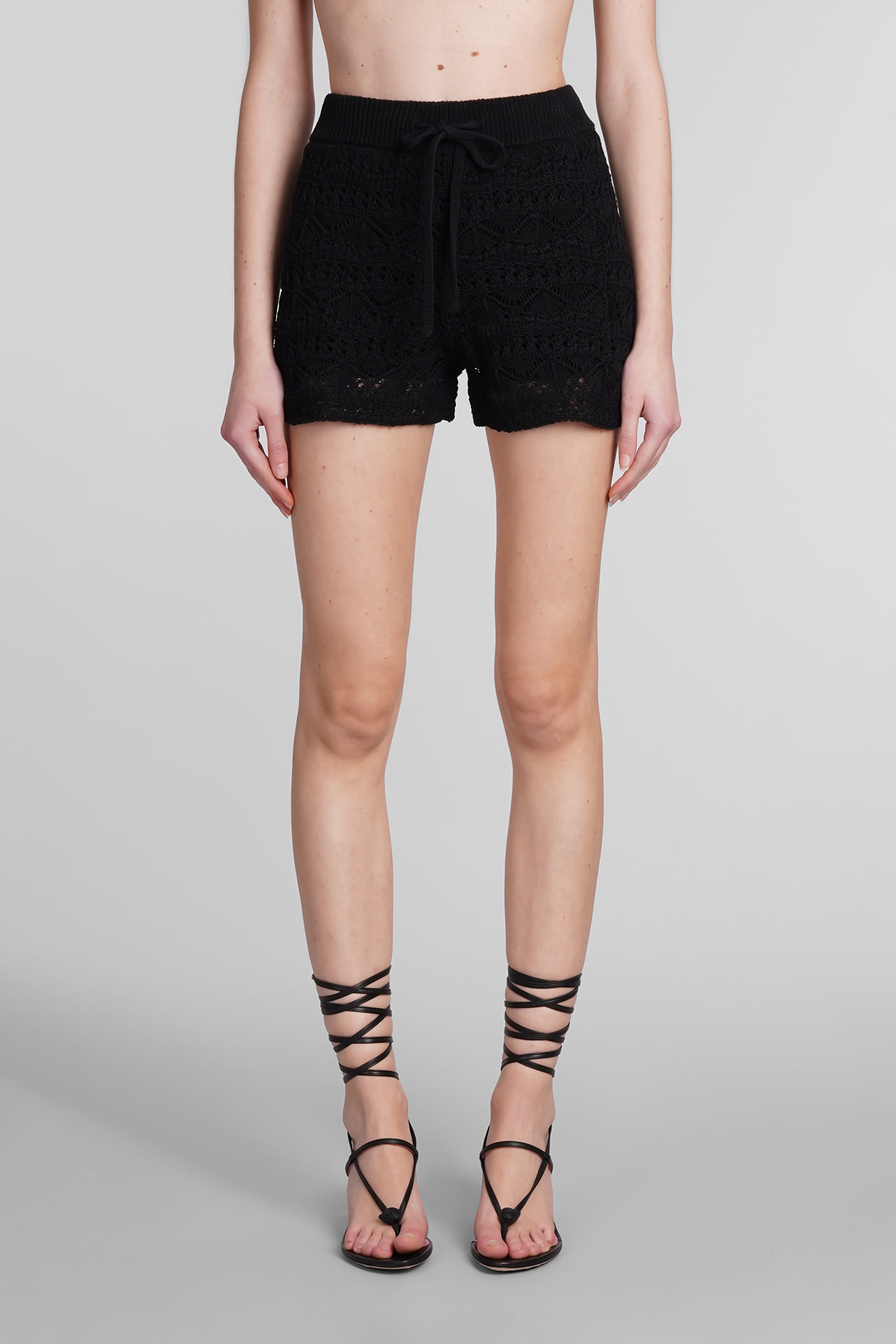 Shop Iro Loreen Shorts In Black Viscose
