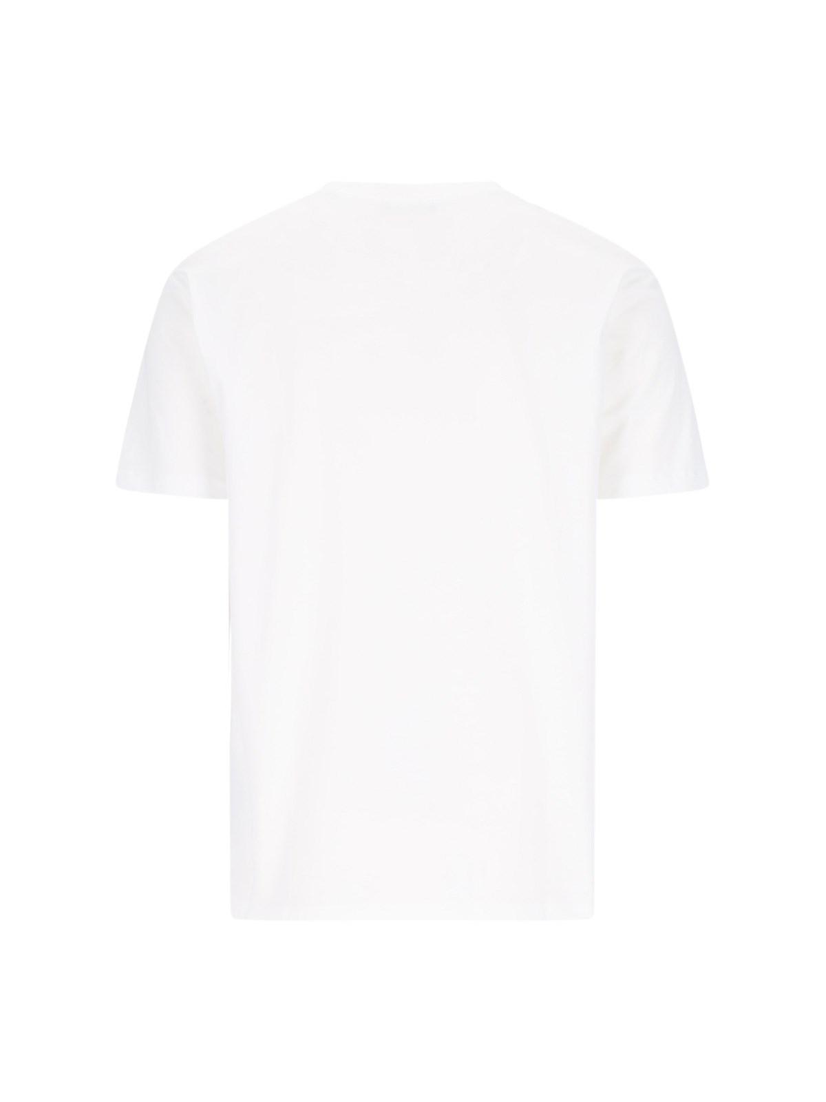 Shop Balmain Logo T-shirt In White