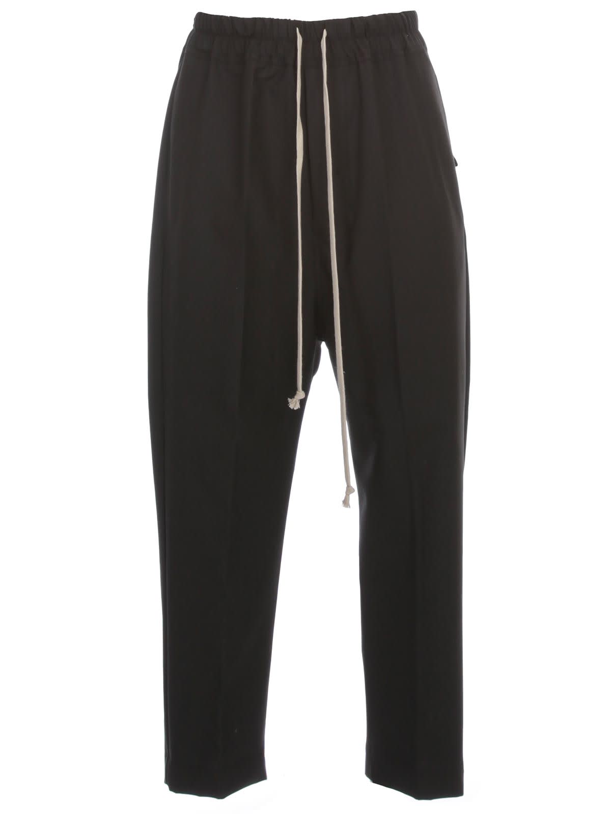 RICK OWENS DRAWSTRING CROPPED ASTAIRES PANTS COULISSE,11204792
