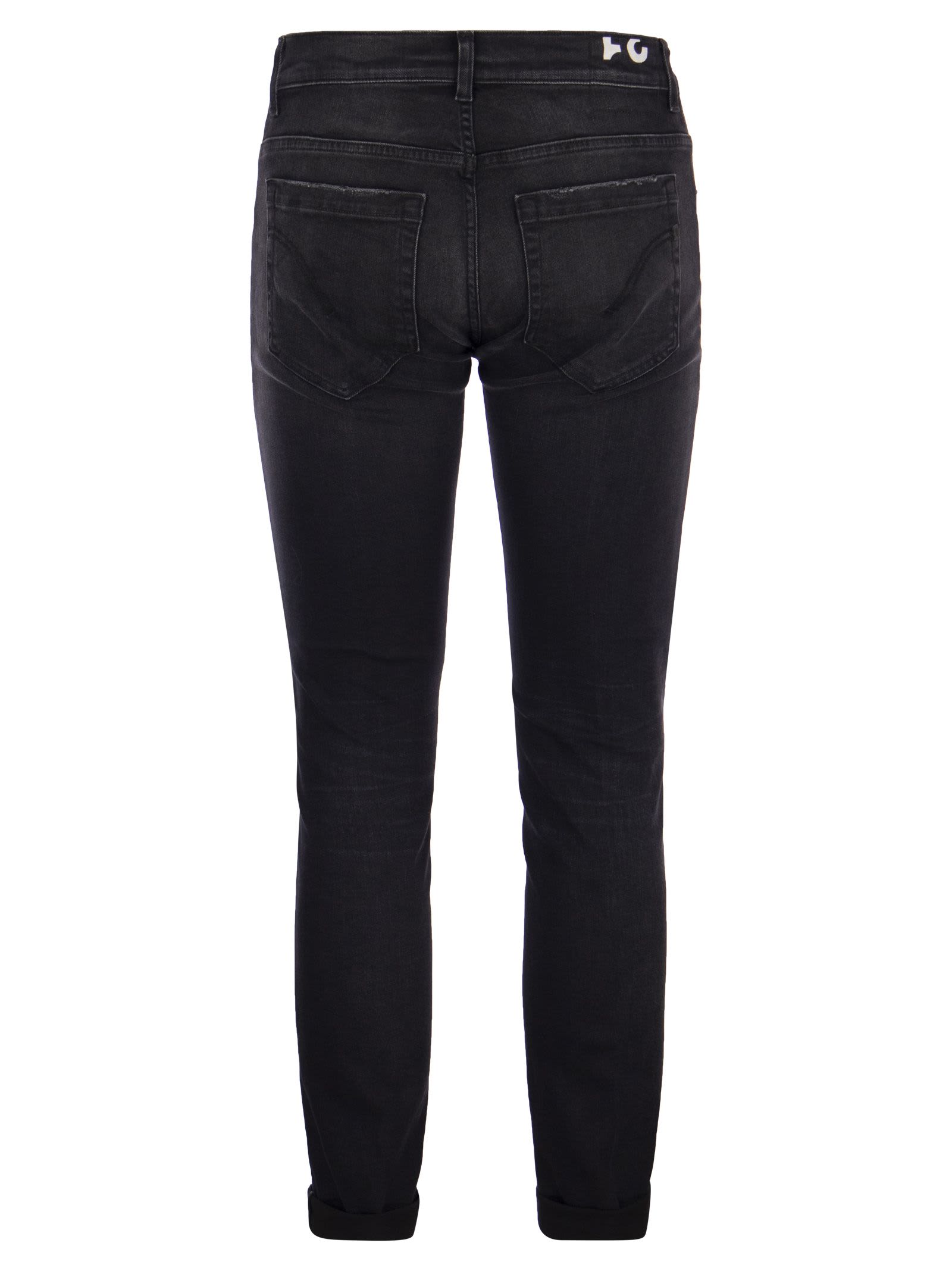 Shop Dondup George - Five Pocket Jeans In Black