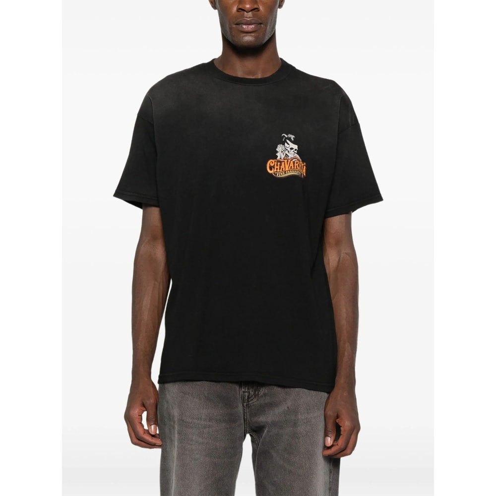 Willy Chavarria Chavarria Pomade Easy Logo-print Cotton-jersey T-shirt In Black