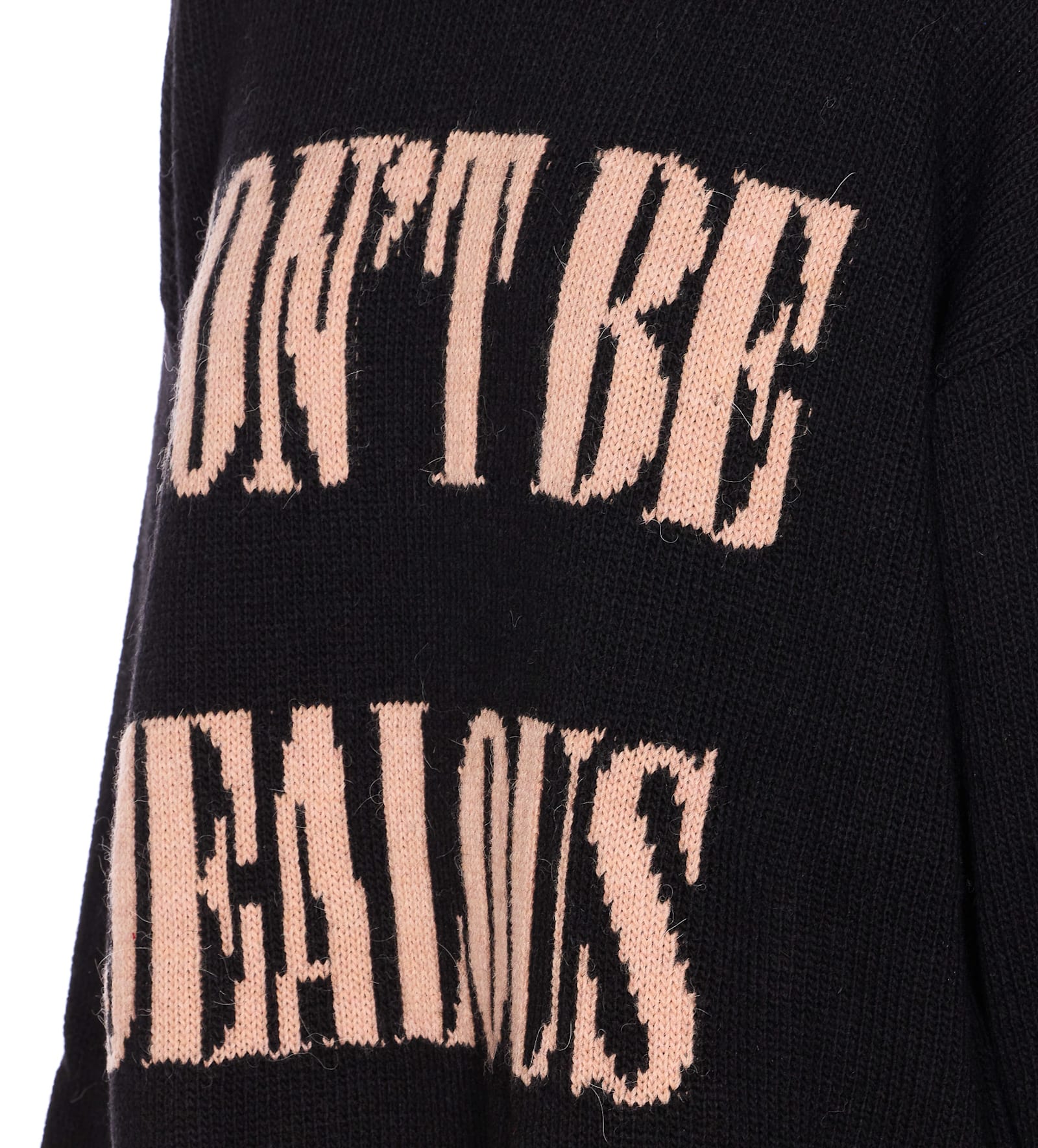 Aniye By Kolor High-neck Embroidered Sweater In Black