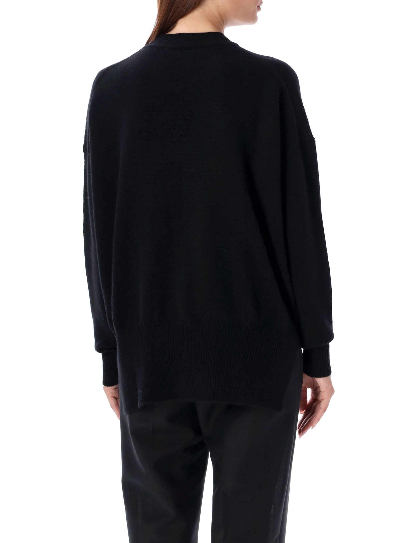 Shop Jil Sander Cashmere Knit In Black