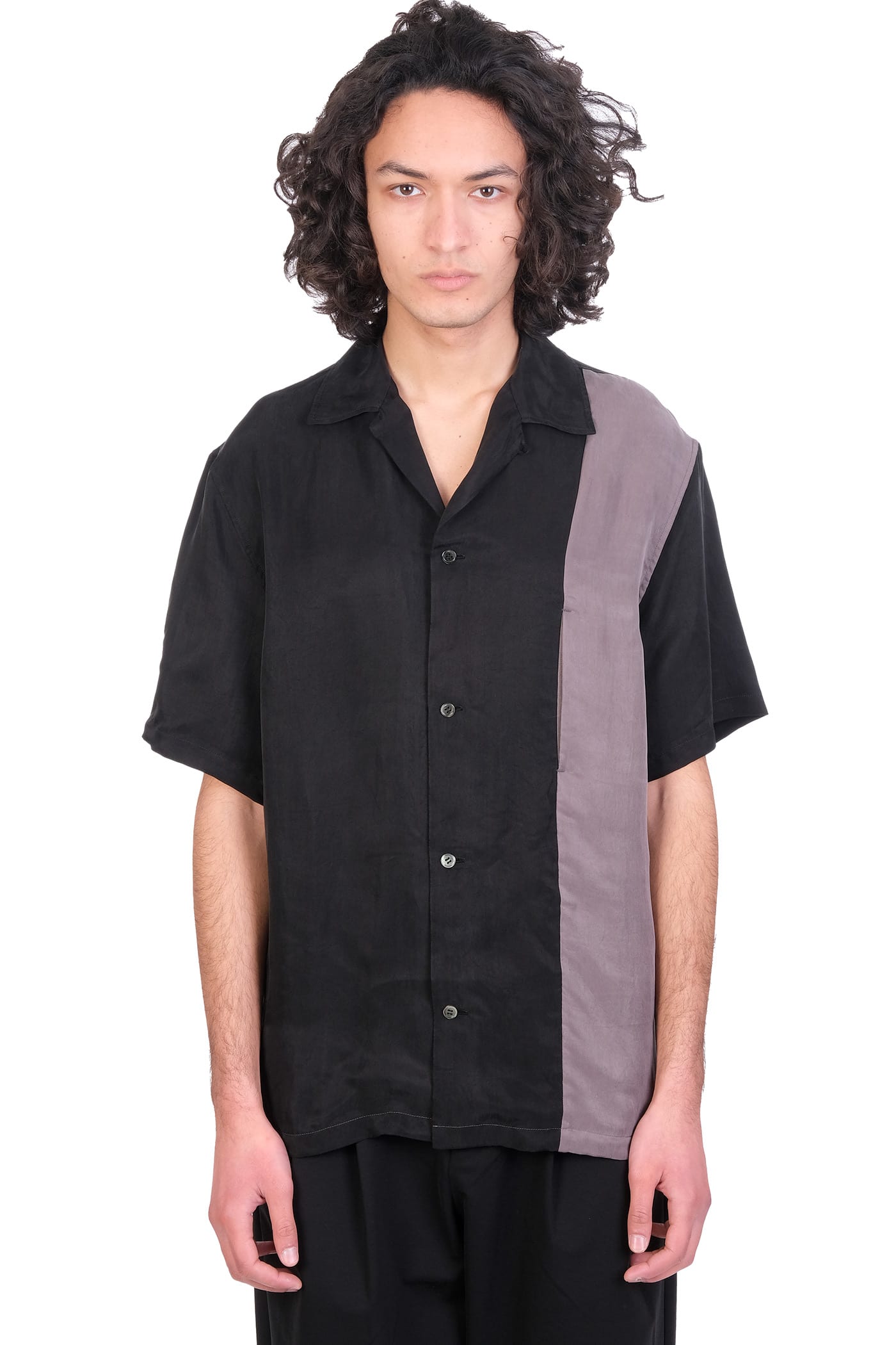 Attachment Shirt In Black Polyester