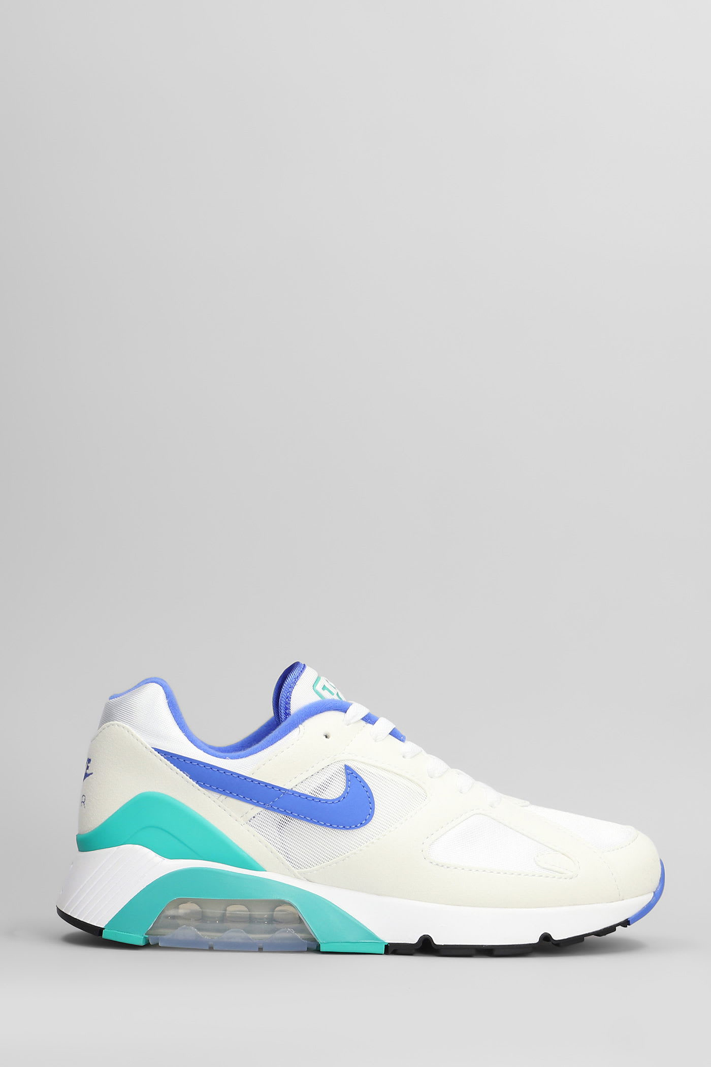 Nike Air 180 Sneakers In White Leather And Fabric In White