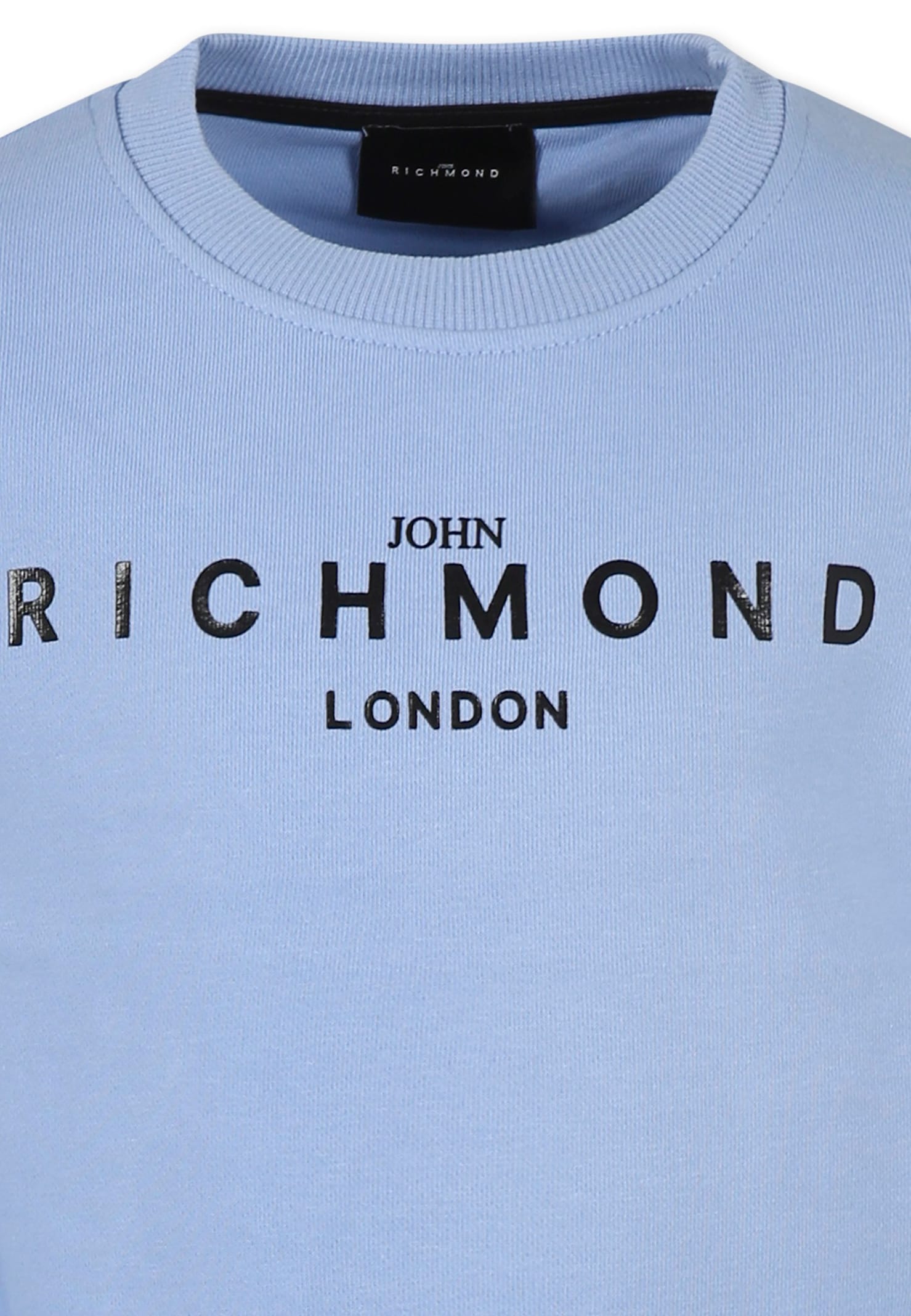 Richmond Blue Sweatshirt For Boy With Logo In Blue
