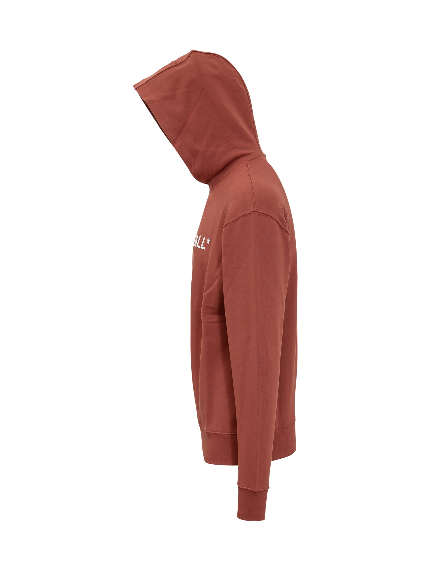 Shop A-cold-wall* Essential Hoodie In Burnt Red