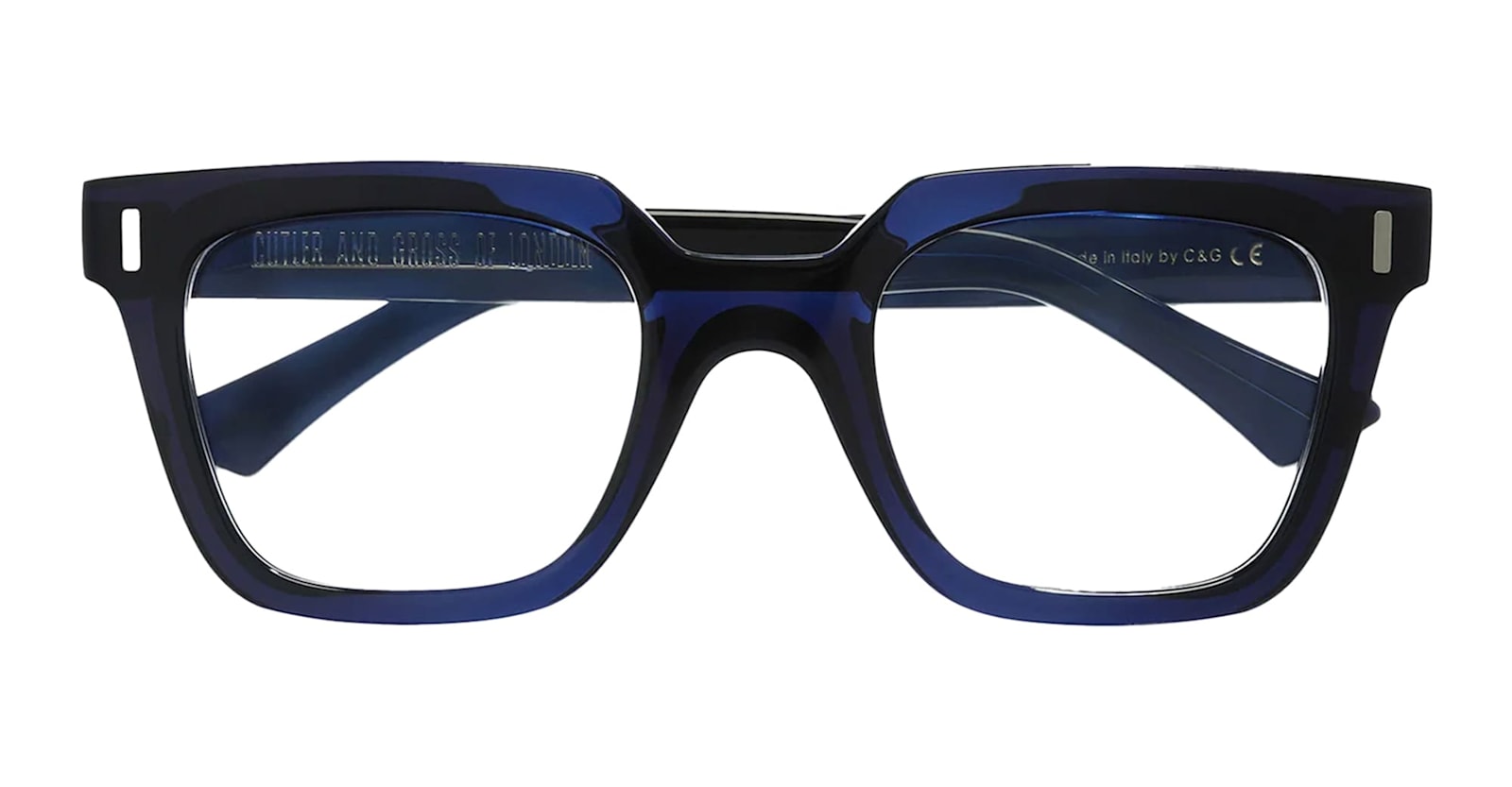 Cutler And Gross 1305 - Navy Blue Rx Glasses In Black
