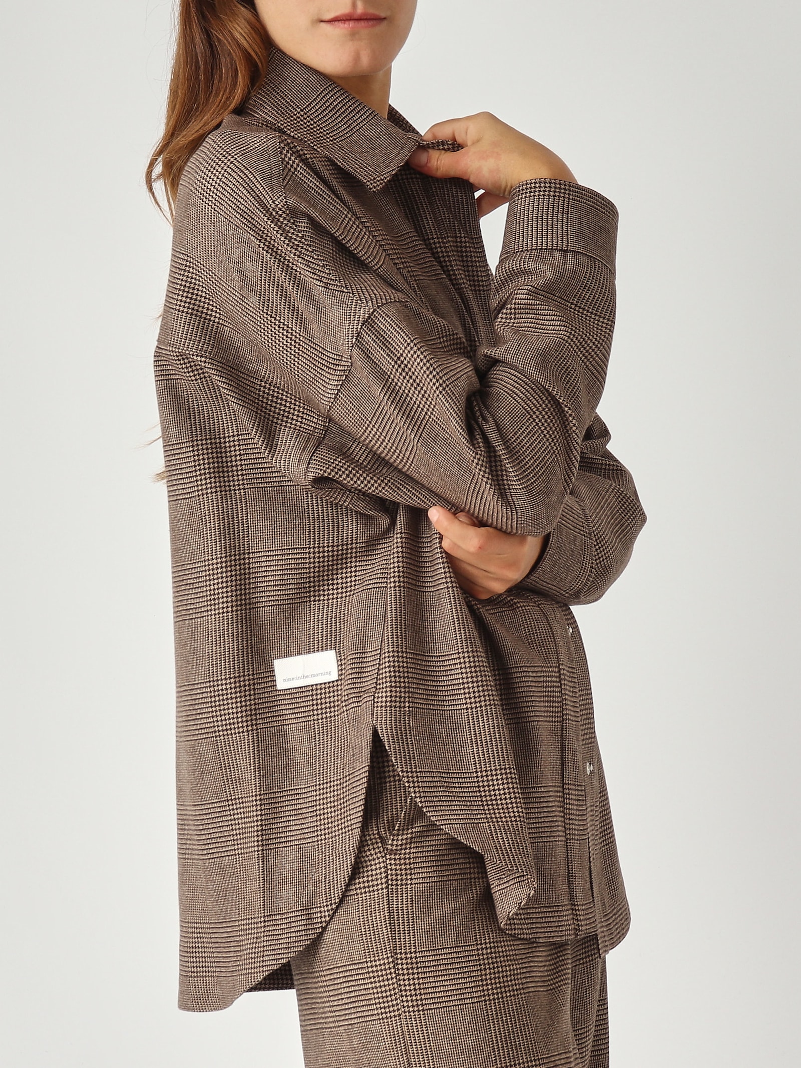Nine In The Morning Rosa Over Shirt Shirt In Brown